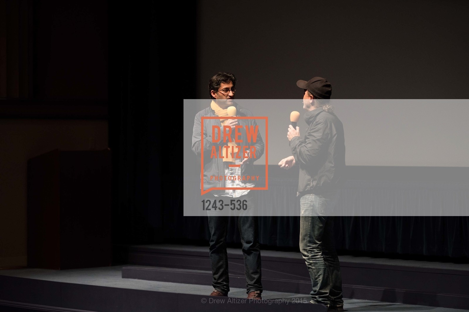 Stage, AMY Screening with Director Asif Kapadia and Lars Ulrich, Christopher B. Smith Rafael Film Center. 1118 Fourth Street, November 15th, 2015,Drew Altizer, Drew Altizer Photography, full-service agency, private events, San Francisco photographer, photographer california