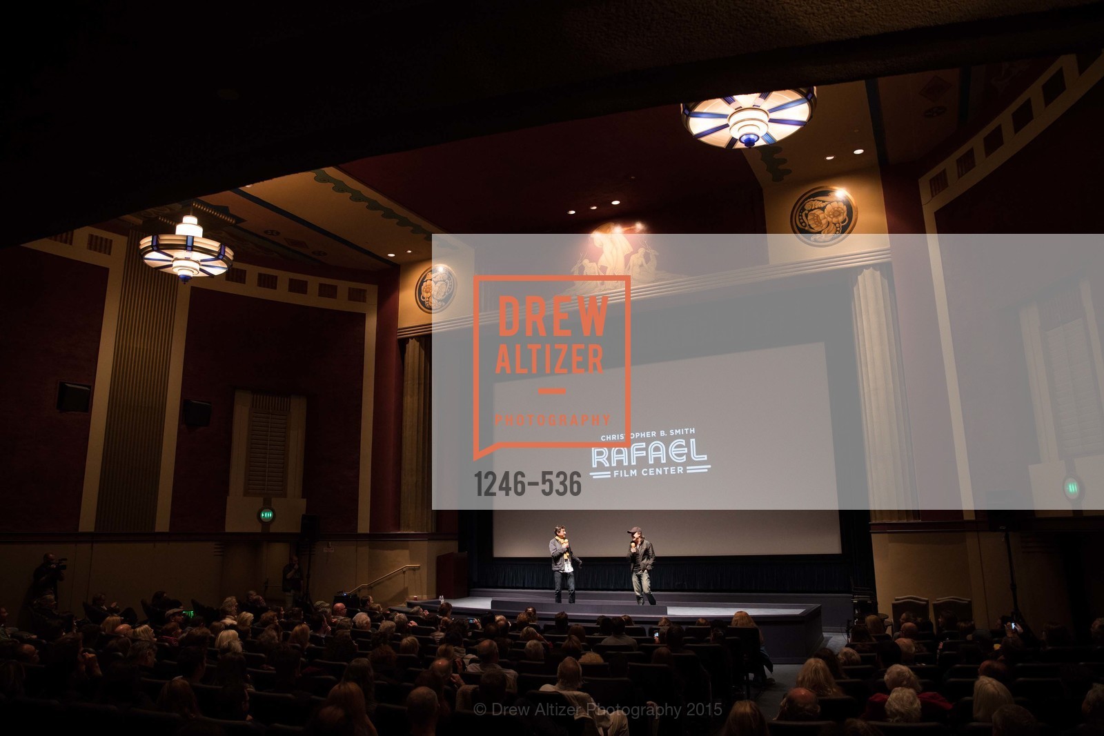 Stage, AMY Screening with Director Asif Kapadia and Lars Ulrich, Christopher B. Smith Rafael Film Center. 1118 Fourth Street, November 15th, 2015,Drew Altizer, Drew Altizer Photography, full-service agency, private events, San Francisco photographer, photographer california