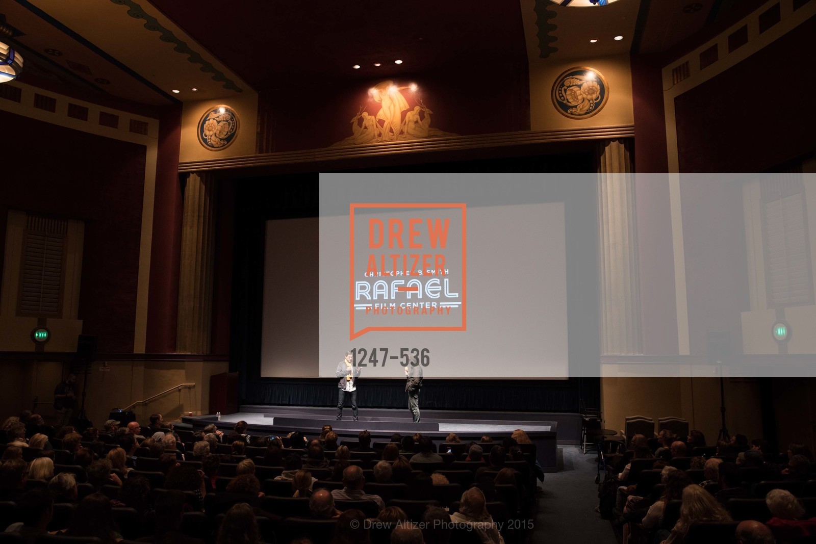 Stage, AMY Screening with Director Asif Kapadia and Lars Ulrich, Christopher B. Smith Rafael Film Center. 1118 Fourth Street, November 15th, 2015,Drew Altizer, Drew Altizer Photography, full-service agency, private events, San Francisco photographer, photographer california