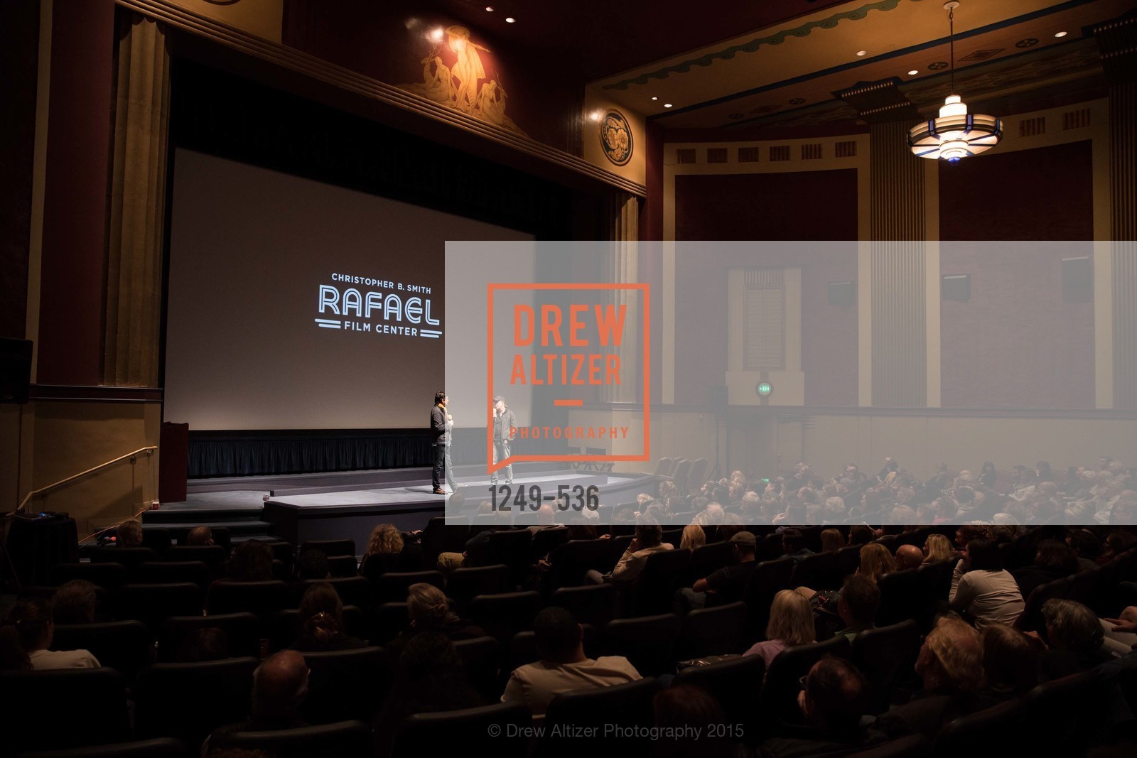 Stage, AMY Screening with Director Asif Kapadia and Lars Ulrich, Christopher B. Smith Rafael Film Center. 1118 Fourth Street, November 15th, 2015,Drew Altizer, Drew Altizer Photography, full-service agency, private events, San Francisco photographer, photographer california