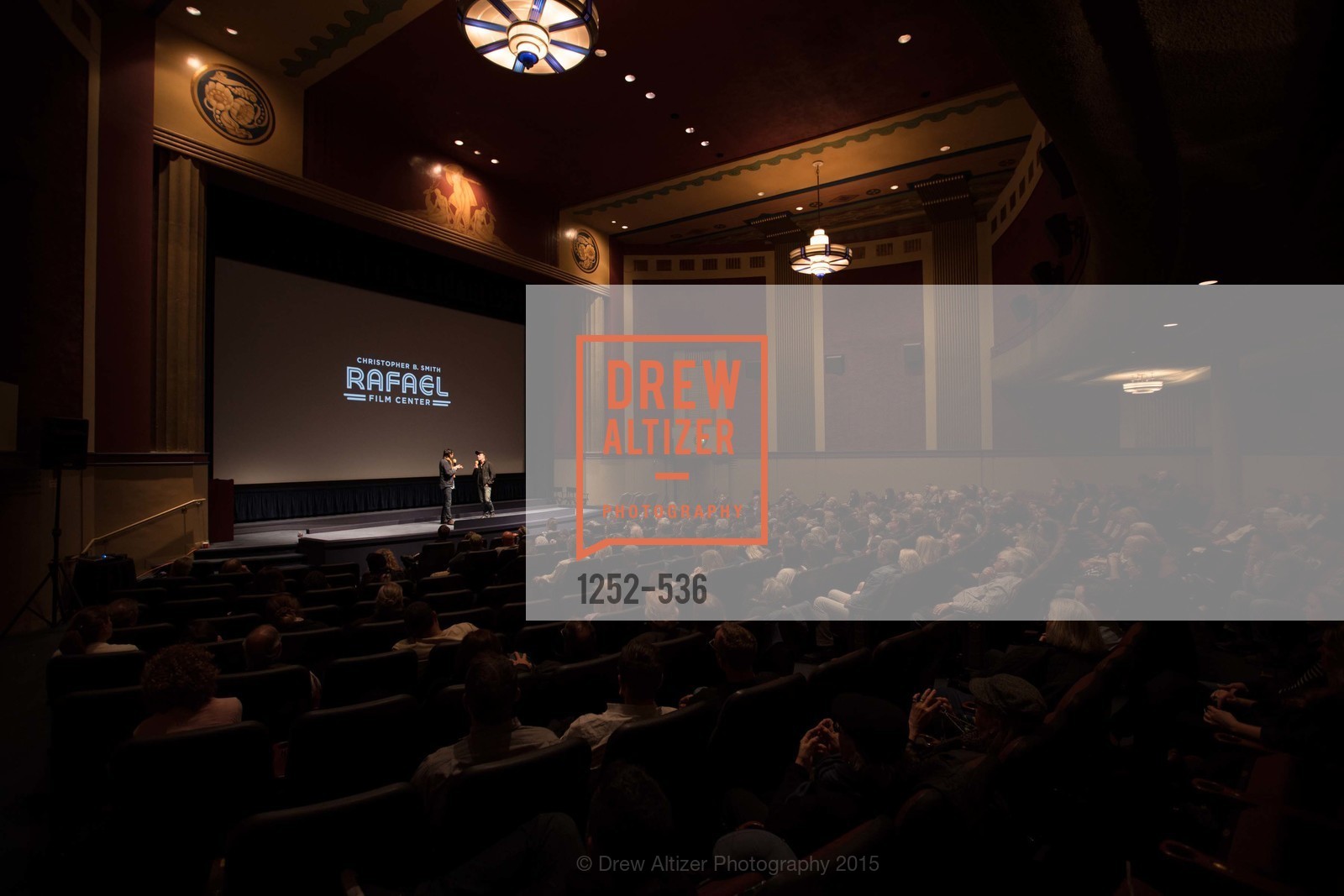 Stage, AMY Screening with Director Asif Kapadia and Lars Ulrich, Christopher B. Smith Rafael Film Center. 1118 Fourth Street, November 15th, 2015,Drew Altizer, Drew Altizer Photography, full-service agency, private events, San Francisco photographer, photographer california