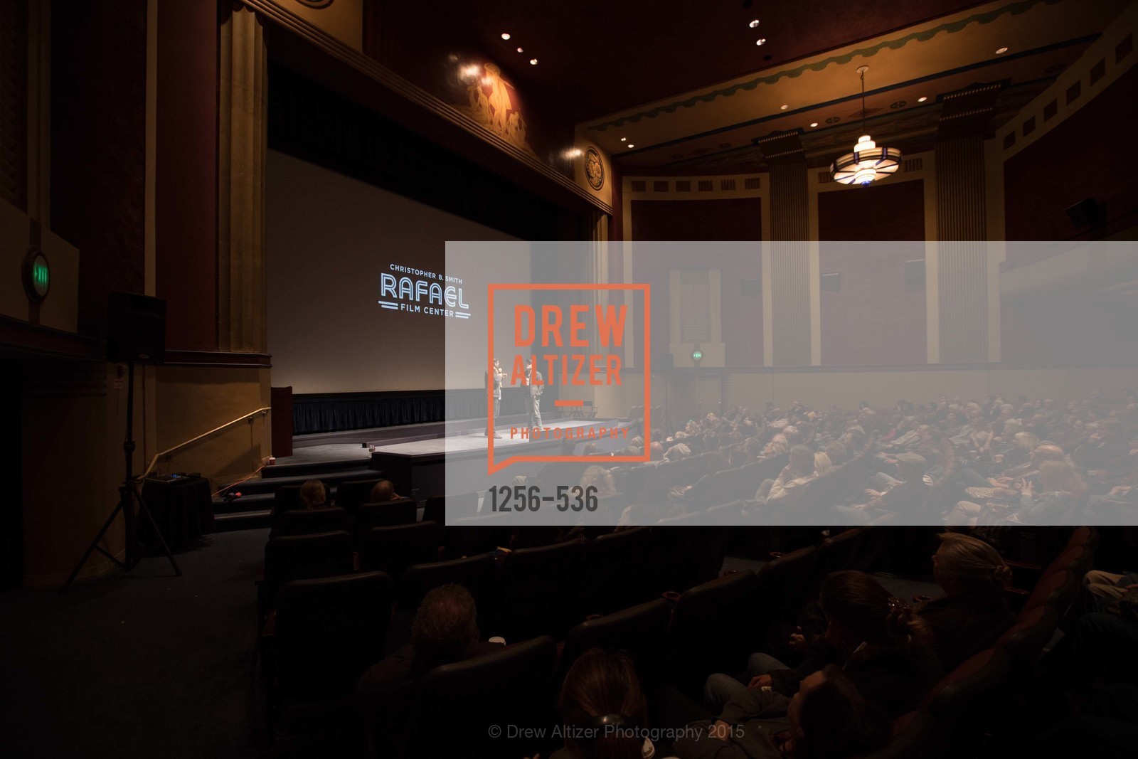 Stage, AMY Screening with Director Asif Kapadia and Lars Ulrich, Christopher B. Smith Rafael Film Center. 1118 Fourth Street, November 15th, 2015,Drew Altizer, Drew Altizer Photography, full-service agency, private events, San Francisco photographer, photographer california