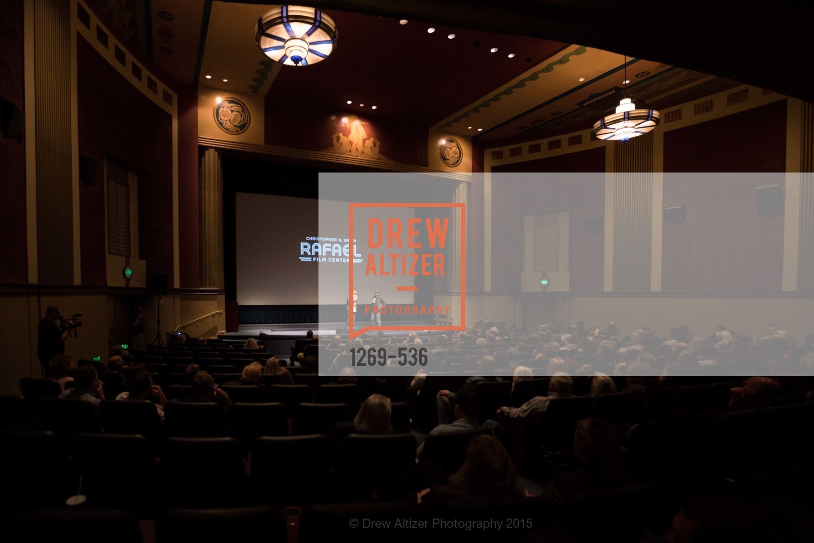 Stage, AMY Screening with Director Asif Kapadia and Lars Ulrich, Christopher B. Smith Rafael Film Center. 1118 Fourth Street, November 15th, 2015,Drew Altizer, Drew Altizer Photography, full-service agency, private events, San Francisco photographer, photographer california