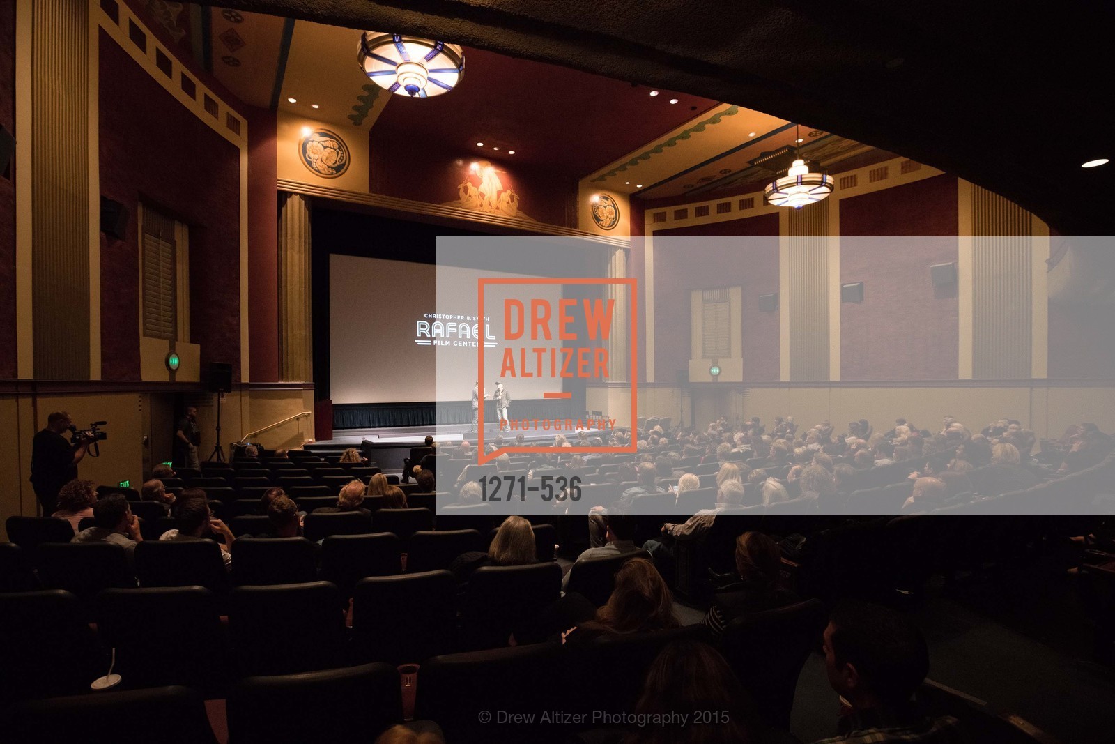 Stage, AMY Screening with Director Asif Kapadia and Lars Ulrich, Christopher B. Smith Rafael Film Center. 1118 Fourth Street, November 16th, 2015, Photo #1271-536 Stage, Photo #1271-536