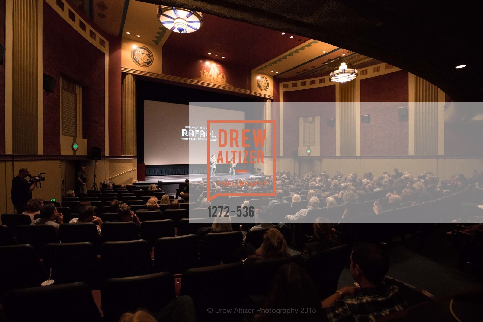 Stage, AMY Screening with Director Asif Kapadia and Lars Ulrich, Christopher B. Smith Rafael Film Center. 1118 Fourth Street, November 15th, 2015,Drew Altizer, Drew Altizer Photography, full-service agency, private events, San Francisco photographer, photographer california
