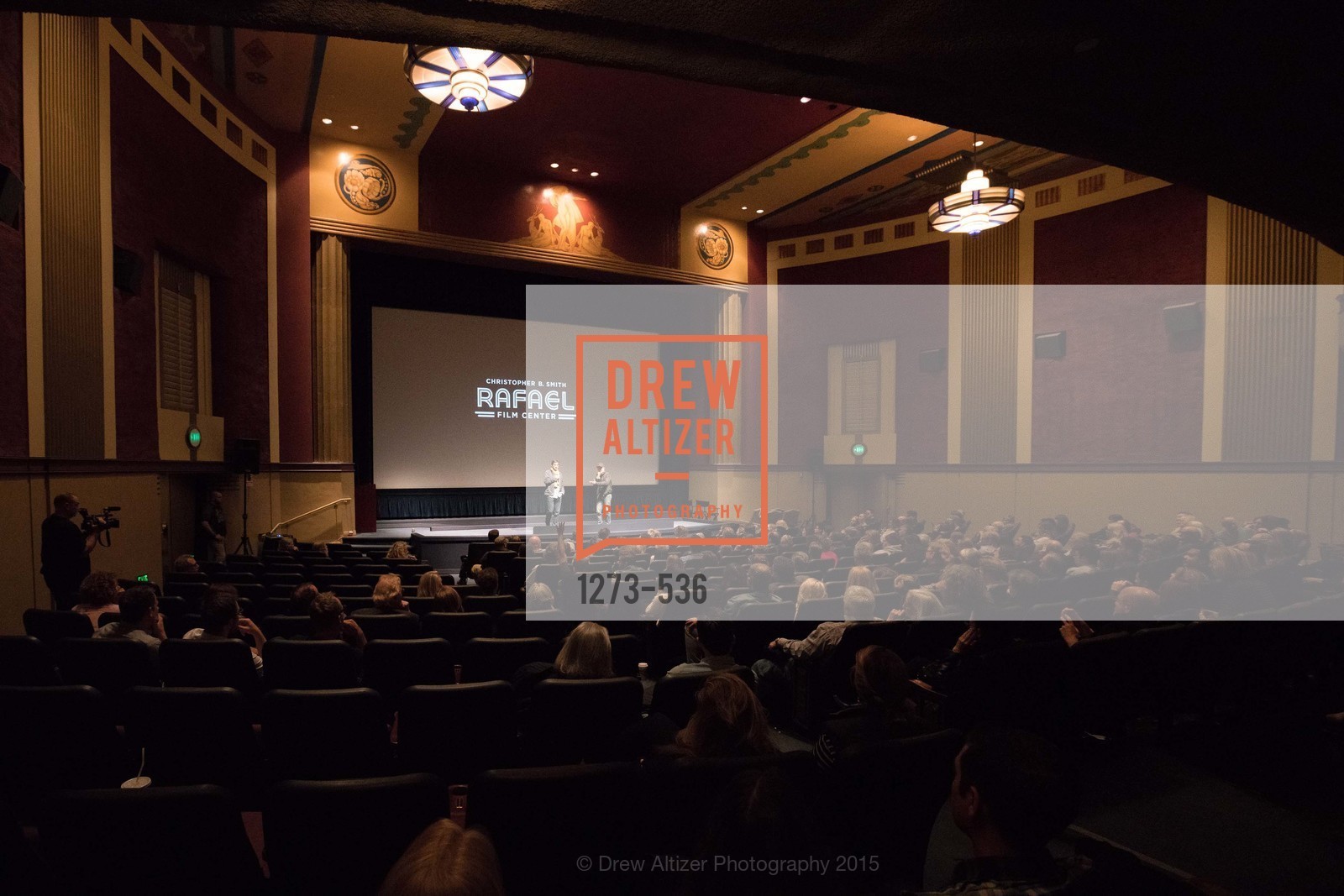 Stage, AMY Screening with Director Asif Kapadia and Lars Ulrich, Christopher B. Smith Rafael Film Center. 1118 Fourth Street, November 15th, 2015,Drew Altizer, Drew Altizer Photography, full-service event agency, private events, San Francisco photographer, photographer California