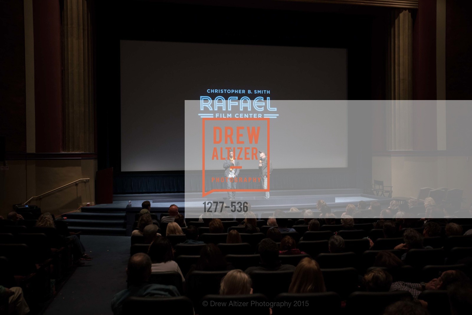 Stage, AMY Screening with Director Asif Kapadia and Lars Ulrich, Christopher B. Smith Rafael Film Center. 1118 Fourth Street, November 15th, 2015,Drew Altizer, Drew Altizer Photography, full-service agency, private events, San Francisco photographer, photographer california