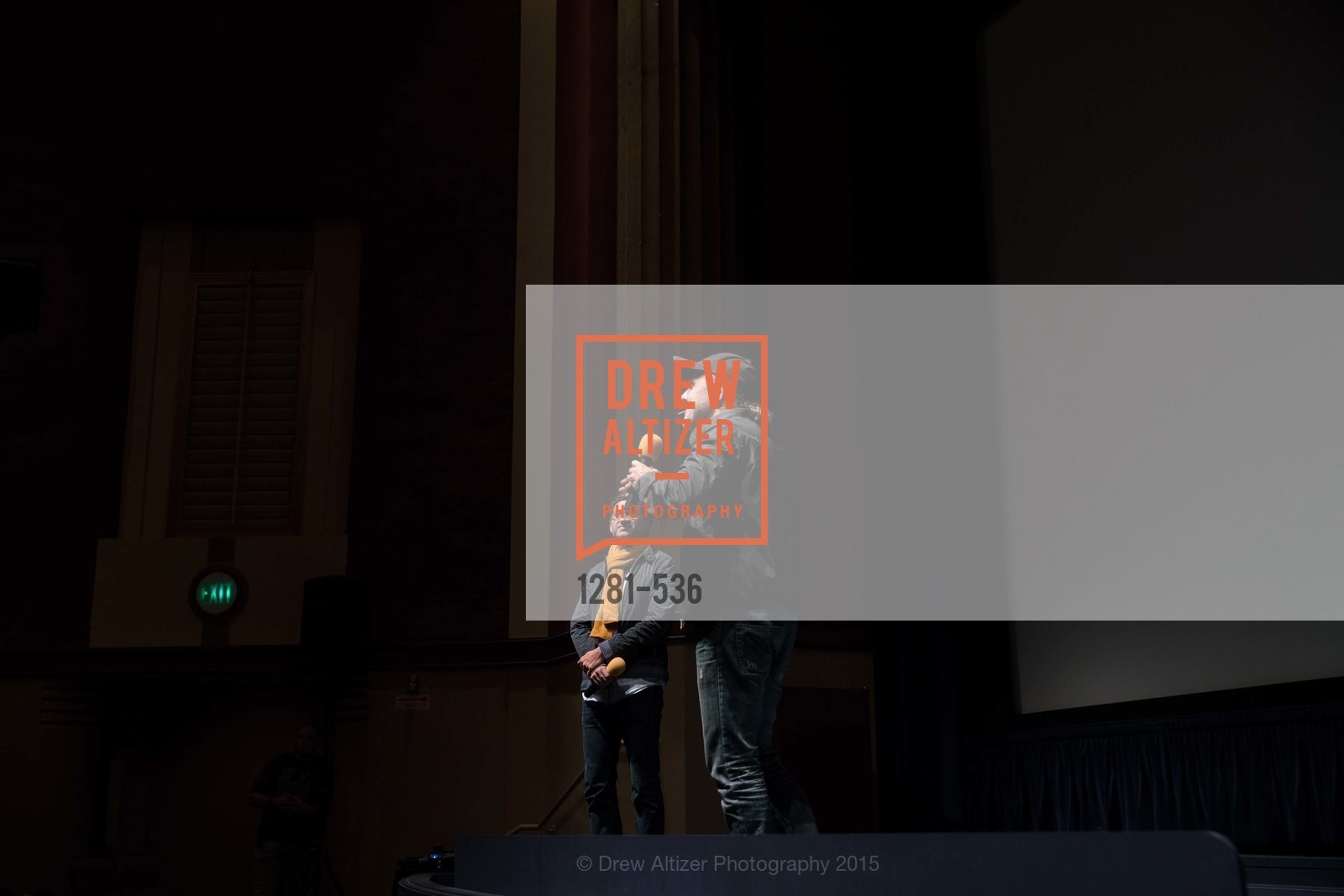 Stage, AMY Screening with Director Asif Kapadia and Lars Ulrich, Christopher B. Smith Rafael Film Center. 1118 Fourth Street, November 15th, 2015,Drew Altizer, Drew Altizer Photography, full-service agency, private events, San Francisco photographer, photographer california