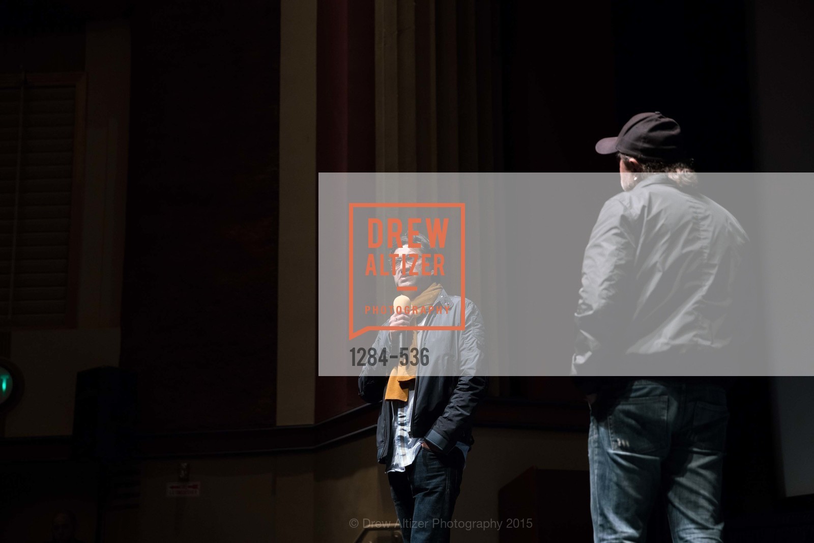 Stage, AMY Screening with Director Asif Kapadia and Lars Ulrich, Christopher B. Smith Rafael Film Center. 1118 Fourth Street, November 15th, 2015,Drew Altizer, Drew Altizer Photography, full-service agency, private events, San Francisco photographer, photographer california