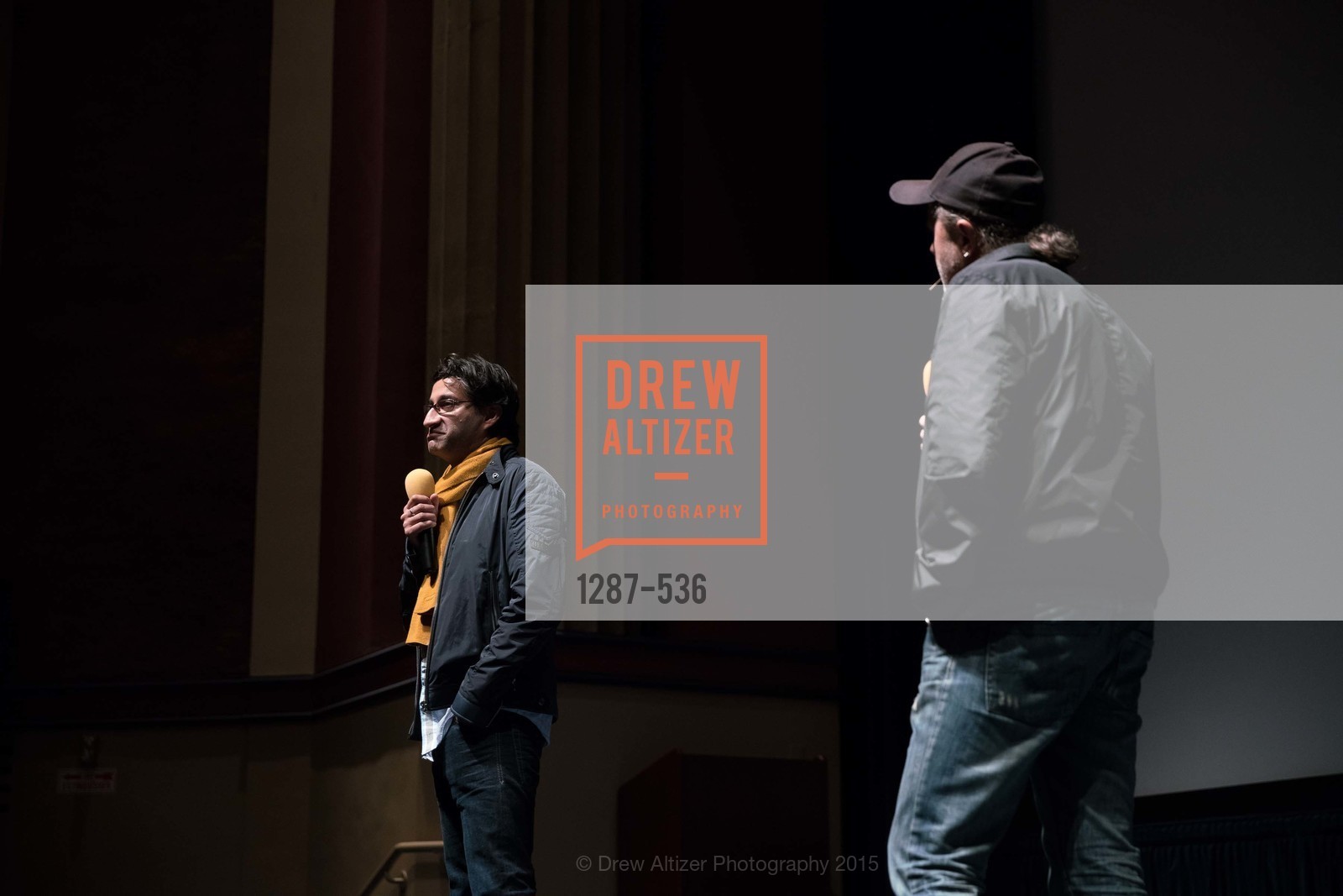 Stage, AMY Screening with Director Asif Kapadia and Lars Ulrich, Christopher B. Smith Rafael Film Center. 1118 Fourth Street, November 15th, 2015,Drew Altizer, Drew Altizer Photography, full-service agency, private events, San Francisco photographer, photographer california