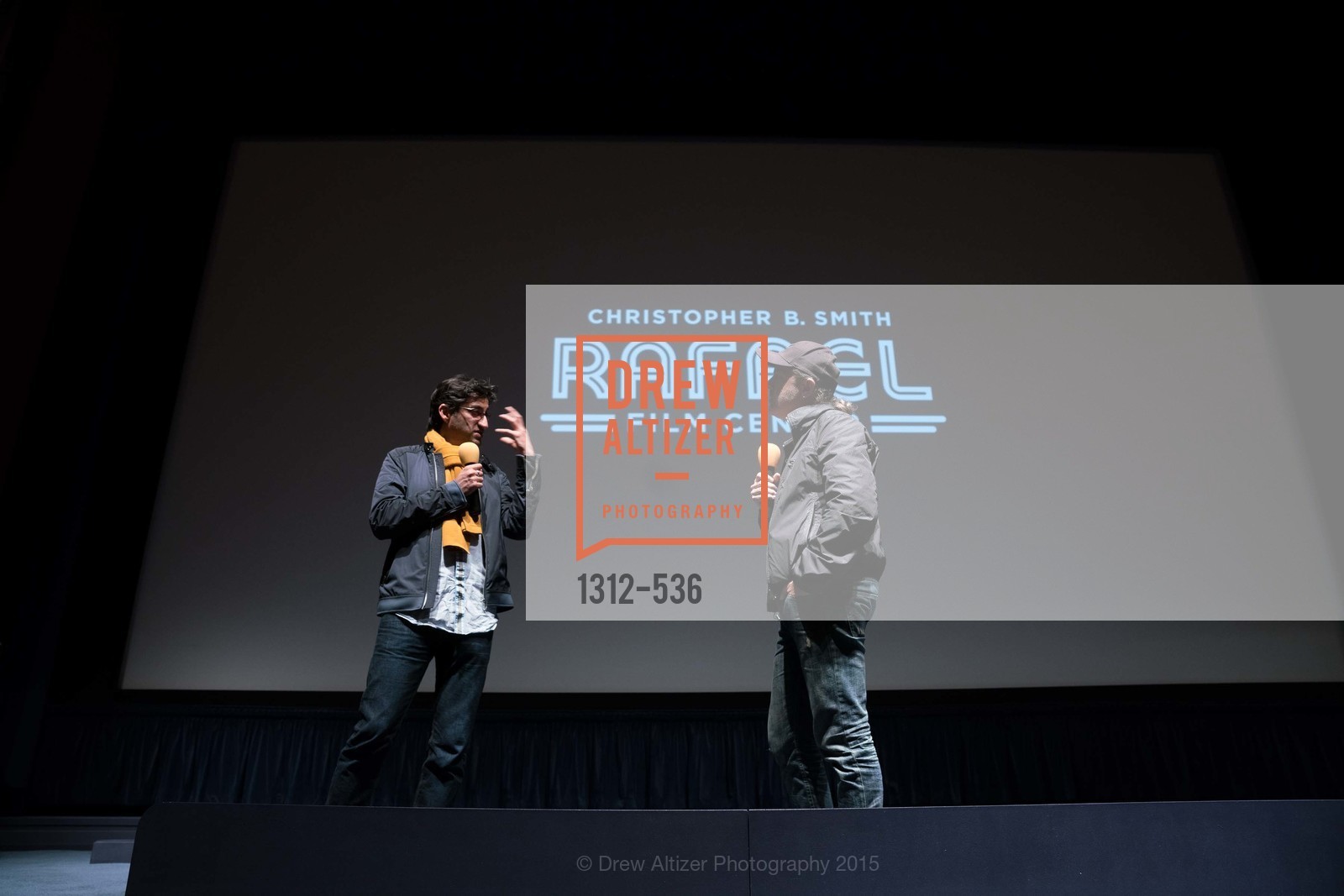Asif Kapadia, Lars Ulrich, AMY Screening with Director Asif Kapadia and Lars Ulrich, Christopher B. Smith Rafael Film Center. 1118 Fourth Street, November 15th, 2015,Drew Altizer, Drew Altizer Photography, full-service agency, private events, San Francisco photographer, photographer california