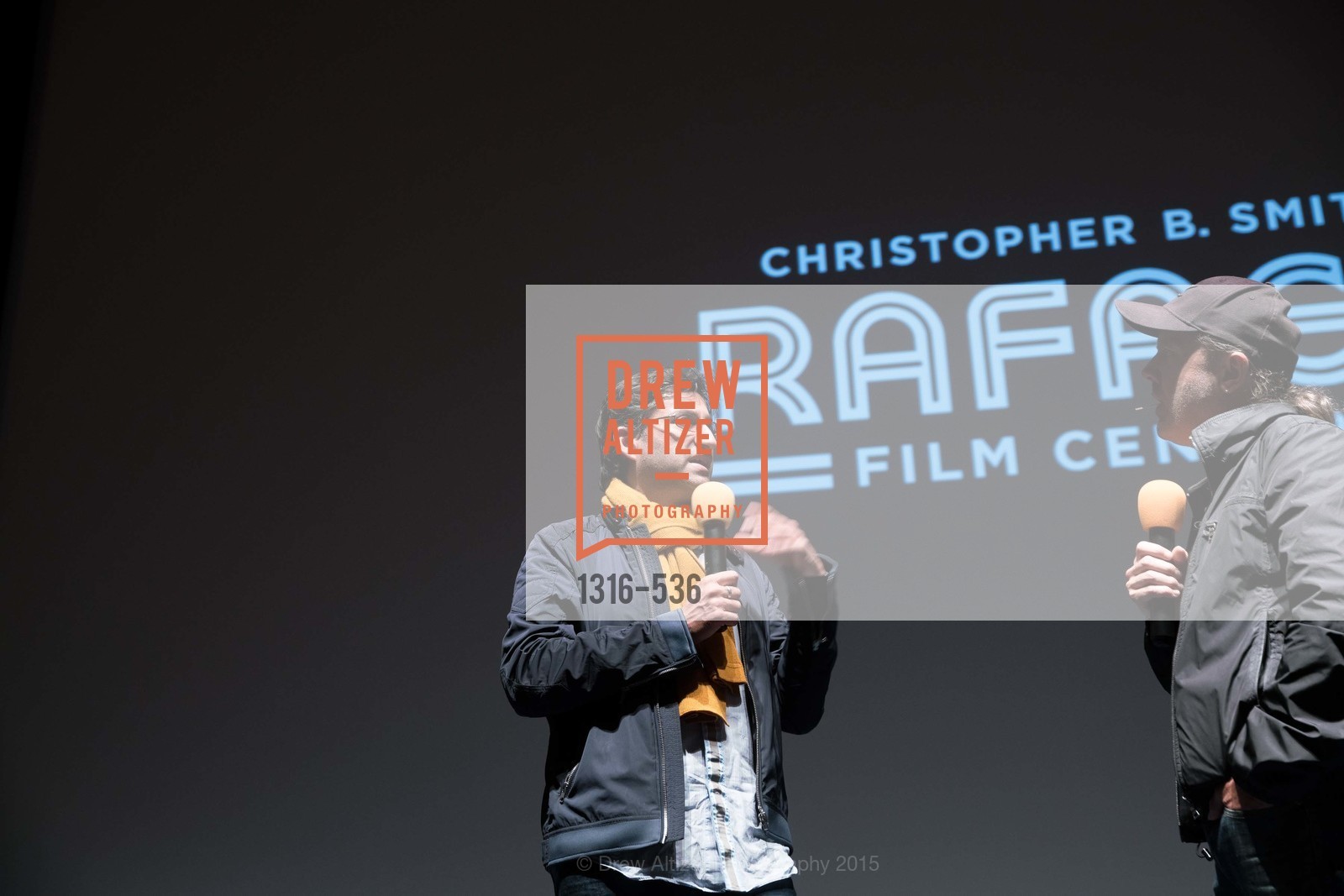 Asif Kapadia, Lars Ulrich, AMY Screening with Director Asif Kapadia and Lars Ulrich, Christopher B. Smith Rafael Film Center. 1118 Fourth Street, November 15th, 2015,Drew Altizer, Drew Altizer Photography, full-service agency, private events, San Francisco photographer, photographer california