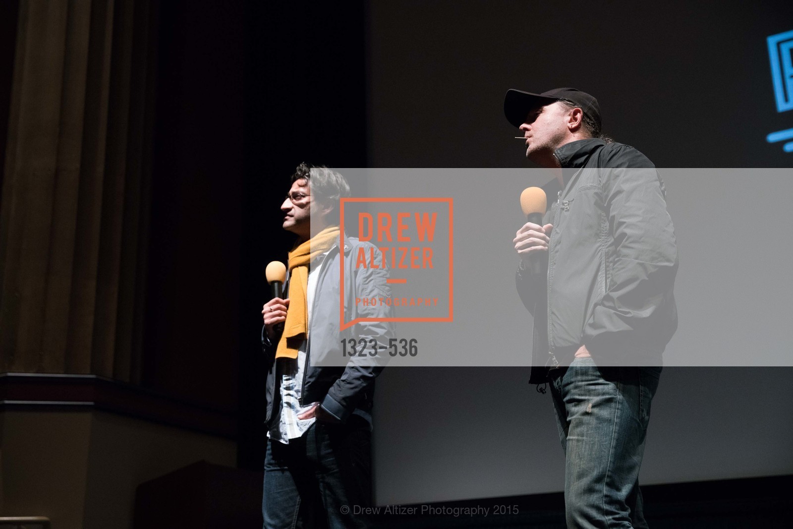 Asif Kapadia, Lars Ulrich, AMY Screening with Director Asif Kapadia and Lars Ulrich, Christopher B. Smith Rafael Film Center. 1118 Fourth Street, November 15th, 2015,Drew Altizer, Drew Altizer Photography, full-service agency, private events, San Francisco photographer, photographer california
