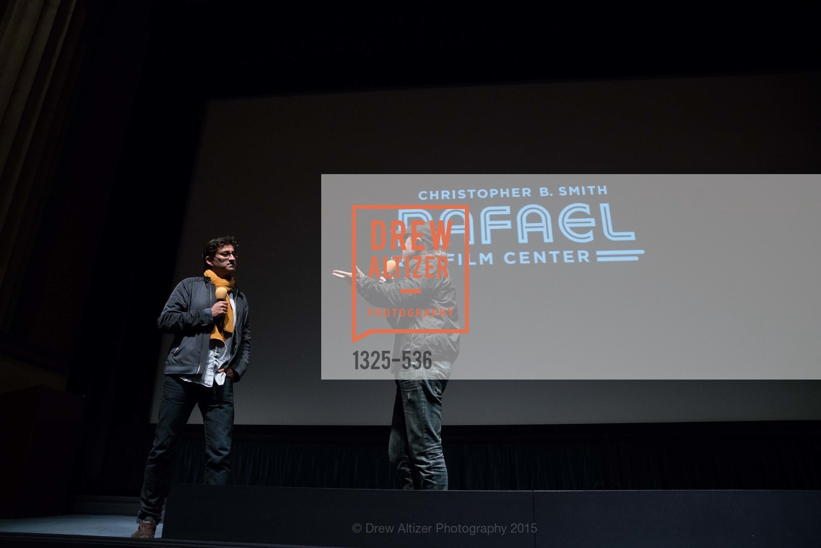 Asif Kapadia, Lars Ulrich, AMY Screening with Director Asif Kapadia and Lars Ulrich, Christopher B. Smith Rafael Film Center. 1118 Fourth Street, November 15th, 2015,Drew Altizer, Drew Altizer Photography, full-service event agency, private events, San Francisco photographer, photographer California