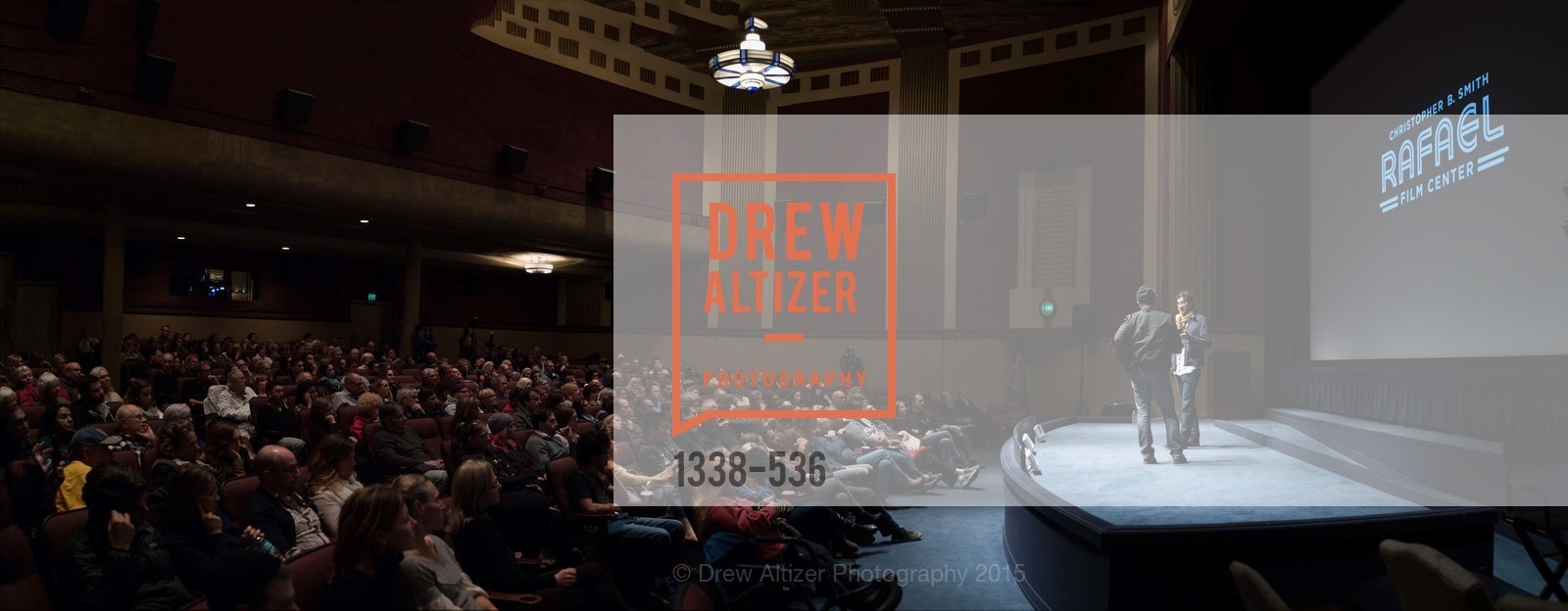 Stage, AMY Screening with Director Asif Kapadia and Lars Ulrich, Christopher B. Smith Rafael Film Center. 1118 Fourth Street, November 15th, 2015,Drew Altizer, Drew Altizer Photography, full-service event agency, private events, San Francisco photographer, photographer California