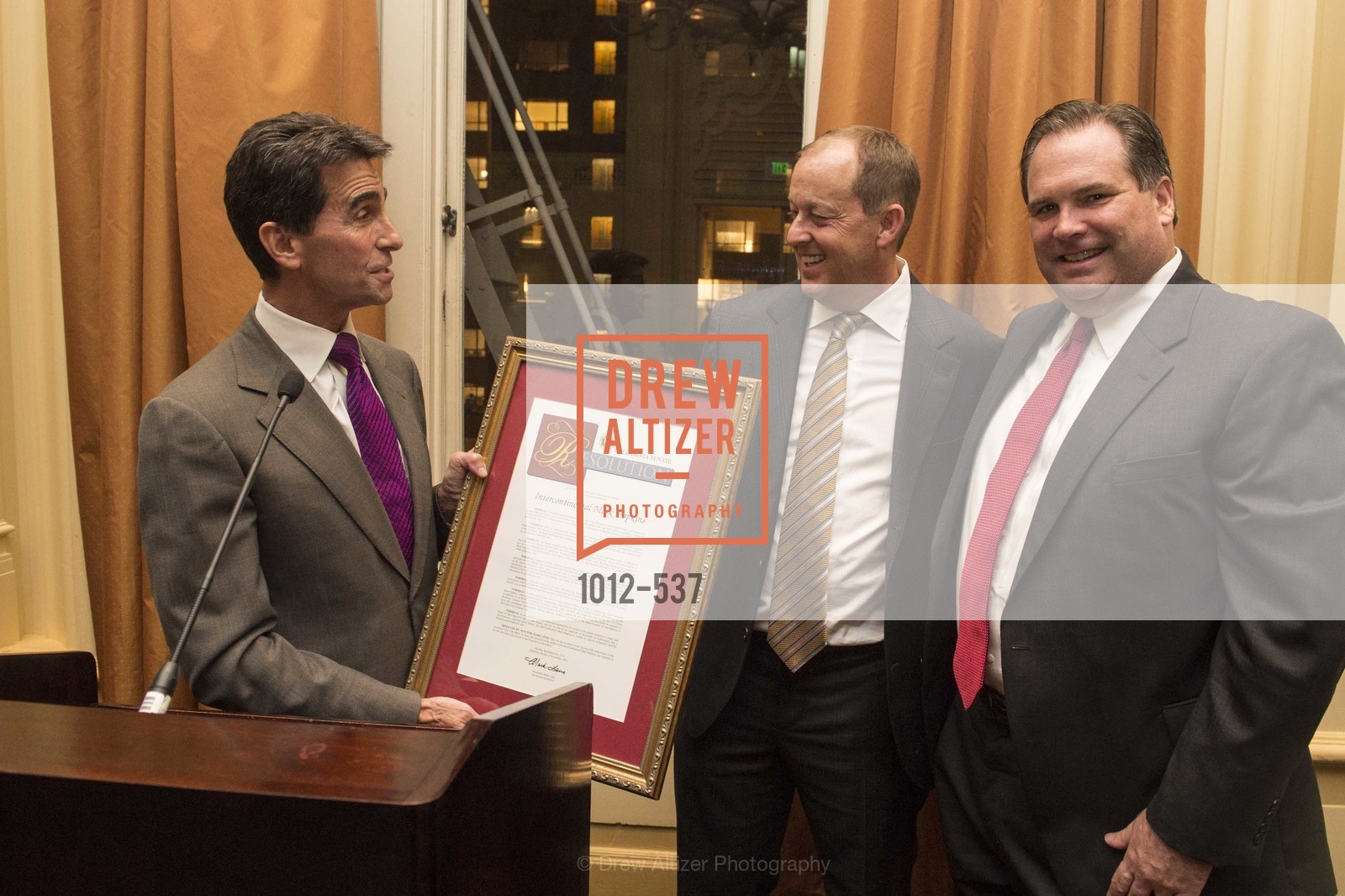 Mark Leno, Michael Rosenfeld, John Brady, TOP OF THE MARK'S 75TH Anniversary Party, US, November 7th, 2014,Drew Altizer, Drew Altizer Photography, full-service event agency, private events, San Francisco photographer, photographer California