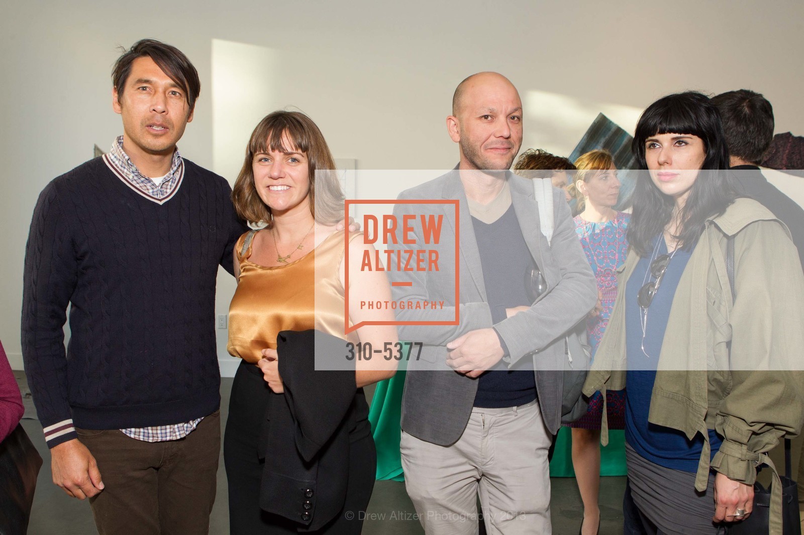 Barry McGee, Dena Beard, Kota, Marcella Faustini, CCA Wattis Institute for Contemporary Arts, Welcomes New Director, Anthony Huberman, US, May 21st, 2013, Photo #310-5377 Barry McGee, Dena Beard, Kota, Marcella Faustini, Photo #310-5377