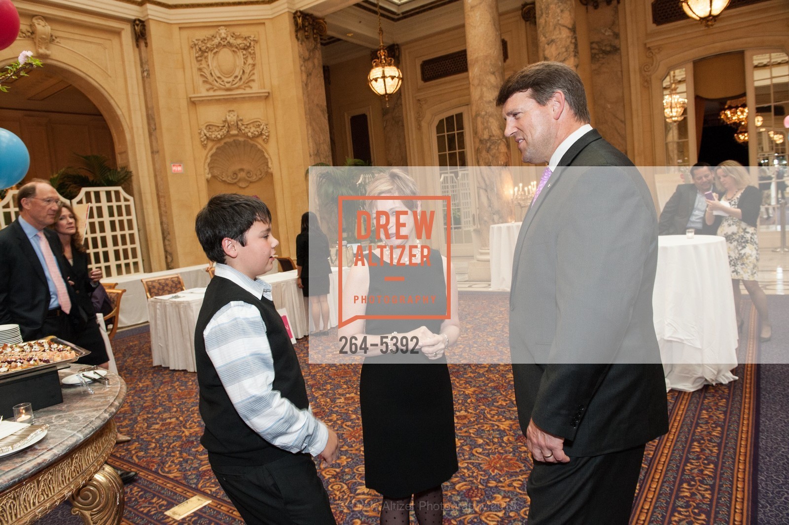 Jack Harris, Kathy Bella, Charles Pierson, Up, Up, and Away! Gala Benefiting Big Brothers Big Sisters of the Bay Area 2013, Palace Hotel. 2 New Montgomery Street, April 12th, 2013, Photo #264-5392 Jack Harris, Kathy Bella, Charles Pierson, Photo #264-5392