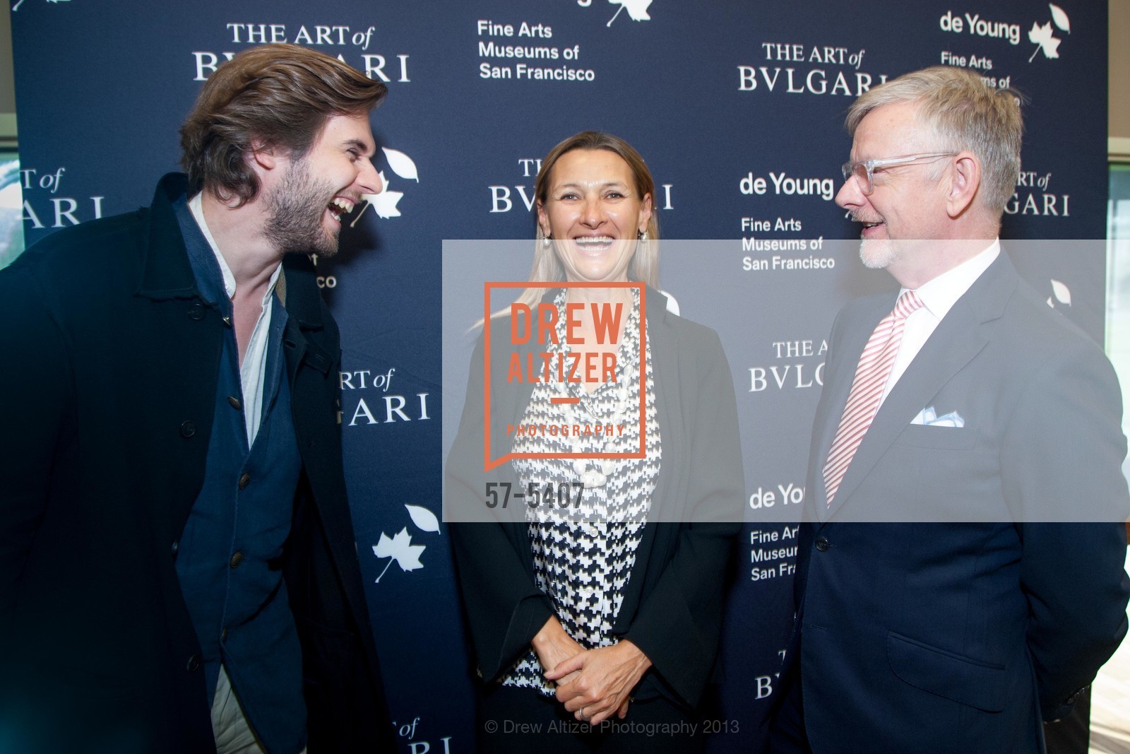 Fabien Iliou, Amanda Triossi, Martin Chapman, The Art of BULGARI: La Dolce Vida & Beyond, 1950-1990 Press Preview, US, September 19th, 2013, Photo #57-5407 Fabien Iliou, Amanda Triossi, Martin Chapman, Photo #57-5407