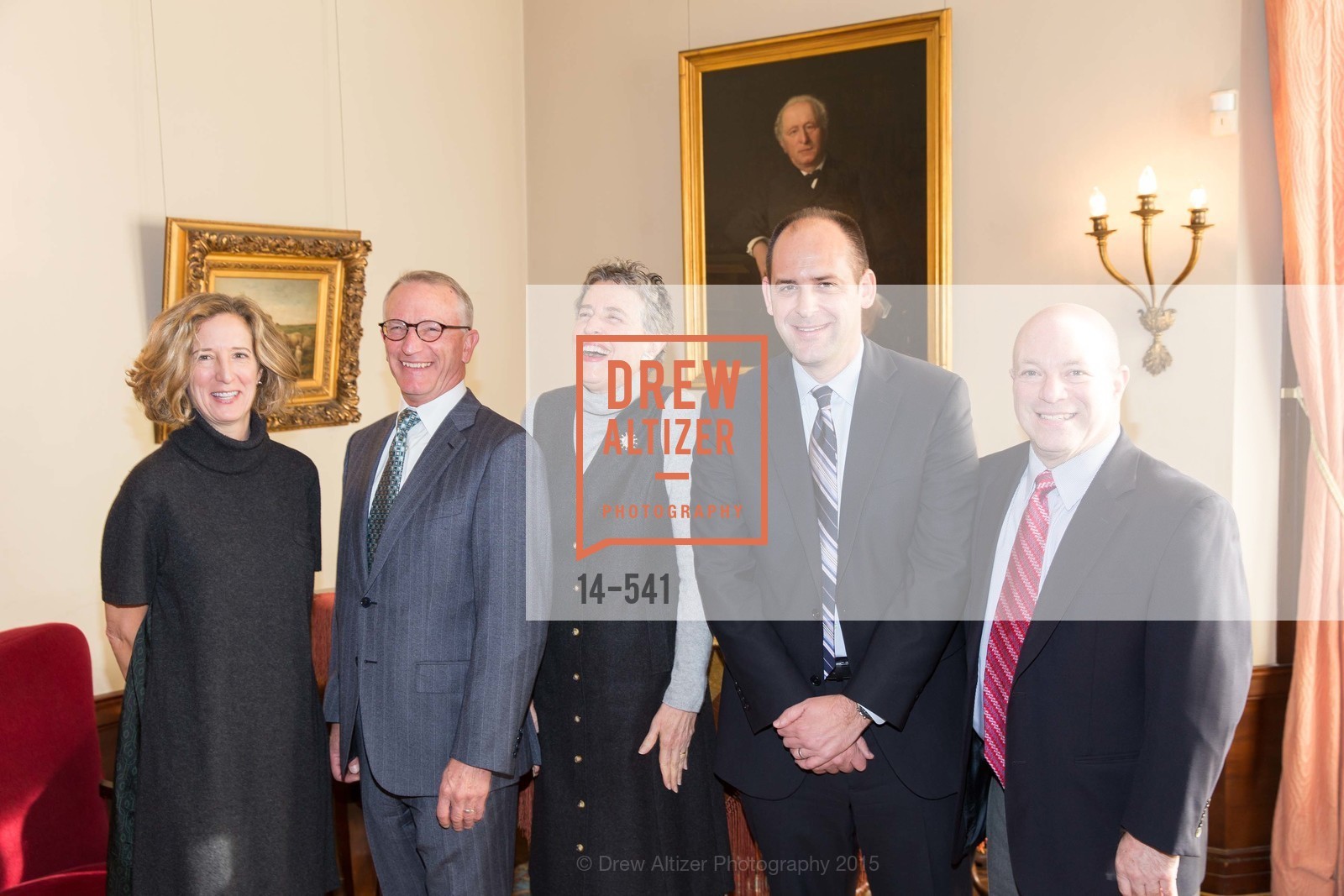 Courtney Damkroger, David Wessel, Alice Russell-Shapiro, Mike Buhler, John Rothmann, Ceremony Inaugurating the Campaign for San Francisco Heritage & Haas-Lilienthal House, Haas-Lilienthal House. 2007 Franklin Street, November 18th, 2015,Drew Altizer, Drew Altizer Photography, full-service agency, private events, San Francisco photographer, photographer california