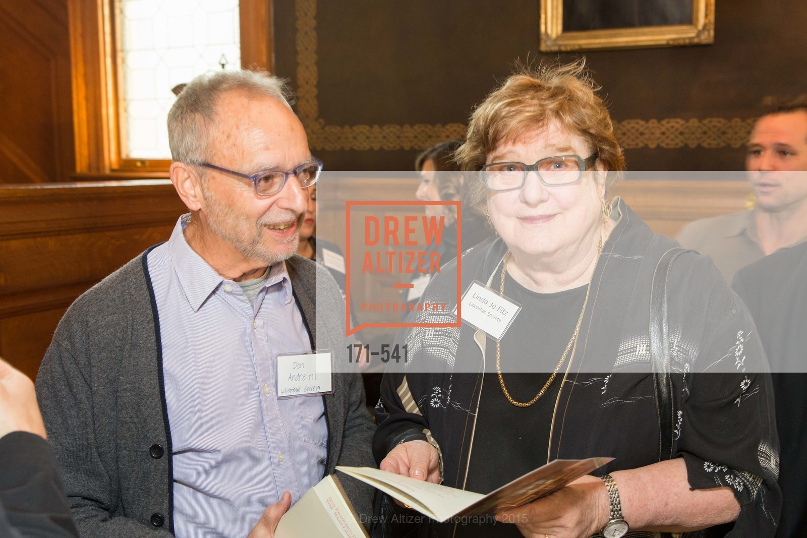 Don Andreini, Linda Jo Fitz, Ceremony Inaugurating the Campaign for San Francisco Heritage & Haas-Lilienthal House, Haas-Lilienthal House. 2007 Franklin Street, November 18th, 2015,Drew Altizer, Drew Altizer Photography, full-service event agency, private events, San Francisco photographer, photographer California