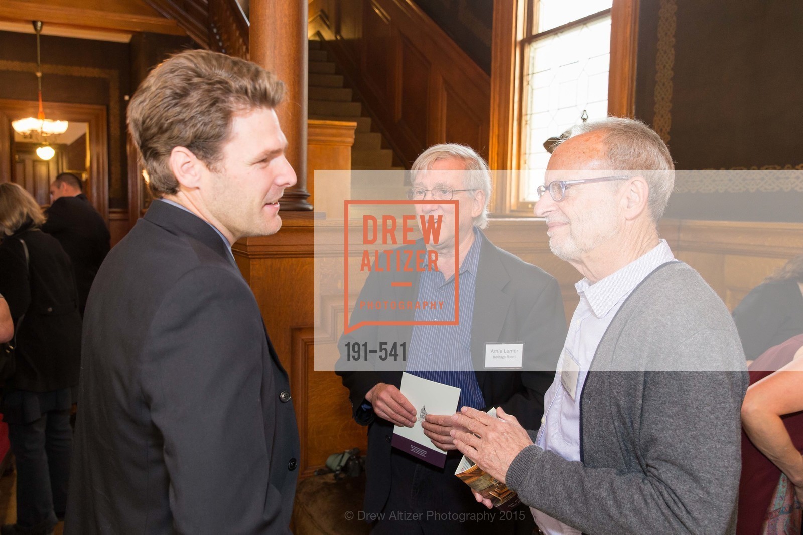 Brian Turner, Arnie Lerner, Don Andreini, Ceremony Inaugurating the Campaign for San Francisco Heritage & Haas-Lilienthal House, Haas-Lilienthal House. 2007 Franklin Street, November 18th, 2015,Drew Altizer, Drew Altizer Photography, full-service agency, private events, San Francisco photographer, photographer california