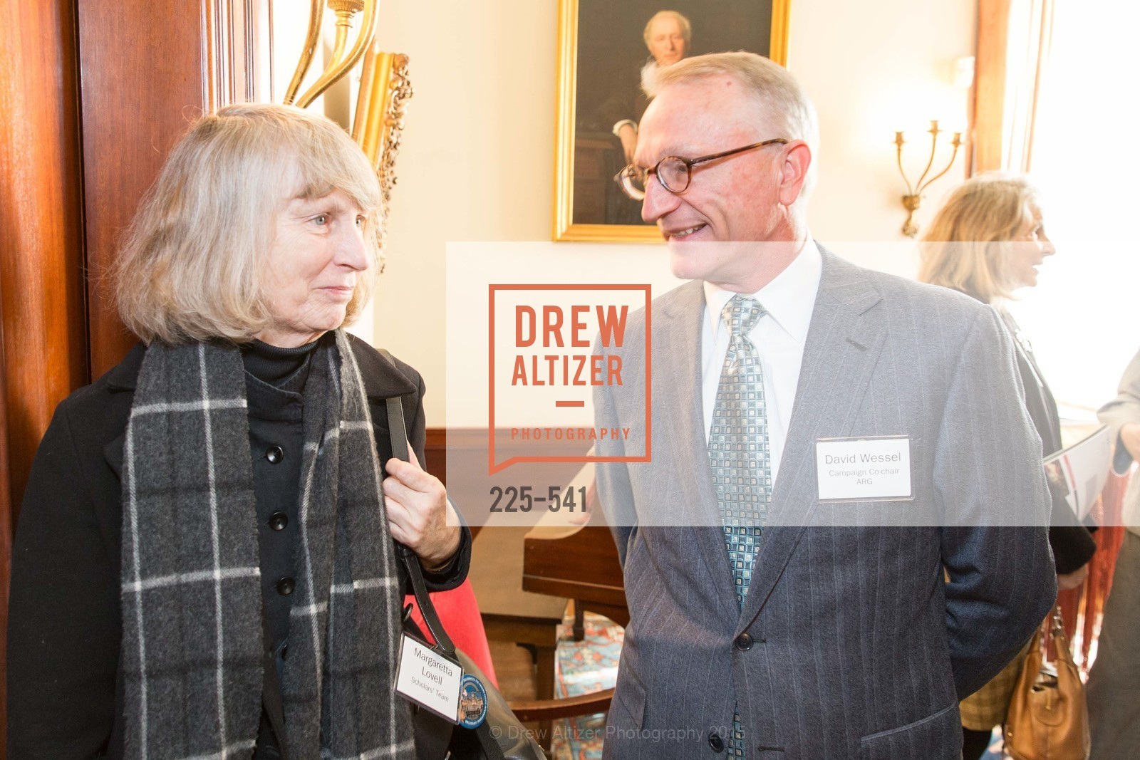 Margaretta Lovell, David Wessel, Ceremony Inaugurating the Campaign for San Francisco Heritage & Haas-Lilienthal House, Haas-Lilienthal House. 2007 Franklin Street, November 18th, 2015, Photo #225-541 Margaretta Lovell, David Wessel, Photo #225-541