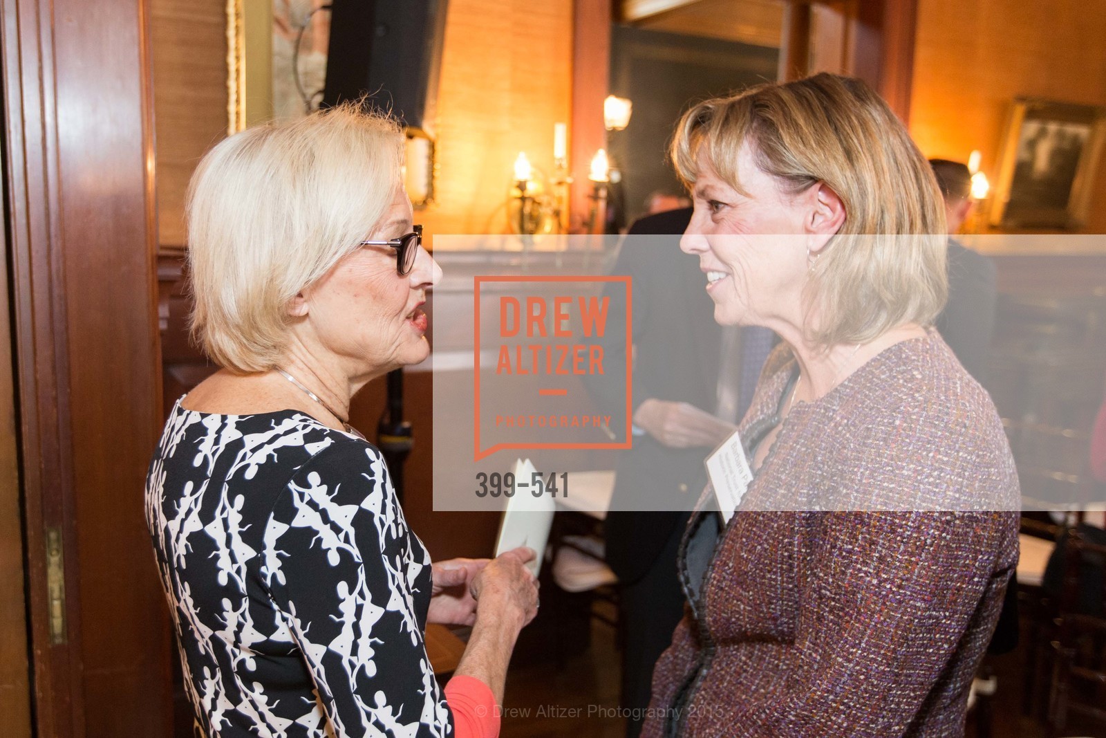 Ellen Johnck, Barbara Pahl, Ceremony Inaugurating the Campaign for San Francisco Heritage & Haas-Lilienthal House, Haas-Lilienthal House. 2007 Franklin Street, November 18th, 2015, Photo #399-541 Ellen Johnck, Barbara Pahl, Photo #399-541