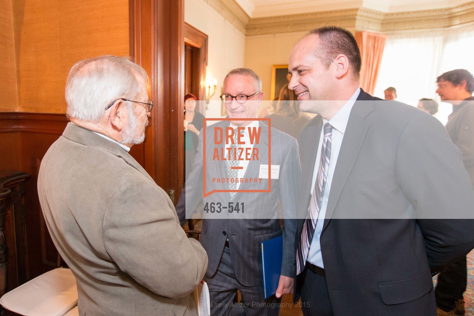 Carl Nolte, David Wessel, Mike Buhler, Ceremony Inaugurating the Campaign for San Francisco Heritage & Haas-Lilienthal House, Haas-Lilienthal House. 2007 Franklin Street, November 18th, 2015,Drew Altizer, Drew Altizer Photography, full-service agency, private events, San Francisco photographer, photographer california