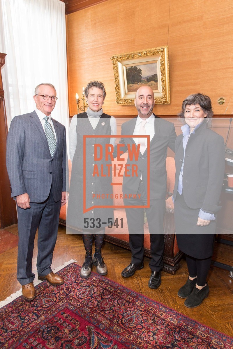 David Wessel, Alice Russell-Shapiro, Fred Hamber, Shaari Ergas, Ceremony Inaugurating the Campaign for San Francisco Heritage & Haas-Lilienthal House, Haas-Lilienthal House. 2007 Franklin Street, November 18th, 2015, Photo #533-541 David Wessel, Alice Russell-Shapiro, Fred Hamber, Shaari Ergas, Photo #533-541