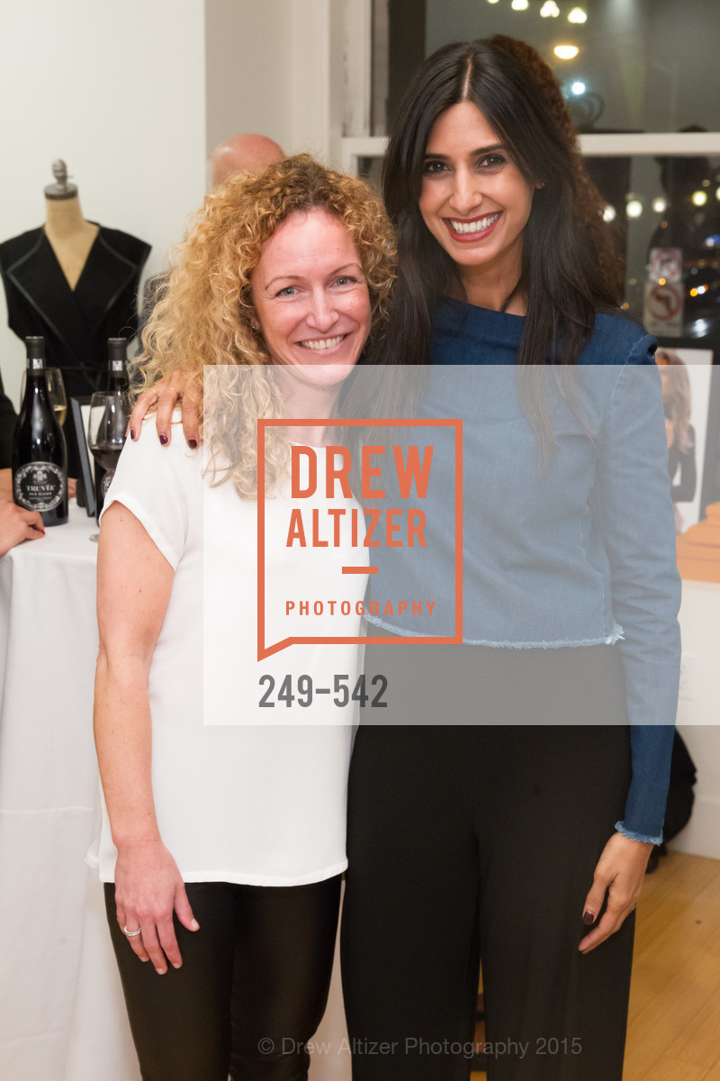 Katie Hartridge, Shilpa Shah, Cuyana + The McBride Sisters, Cayuna Showroom. 291 Geary Street, 2nd Floor, November 19th, 2015, Photo #249-542 Katie Hartridge, Shilpa Shah, Photo #249-542