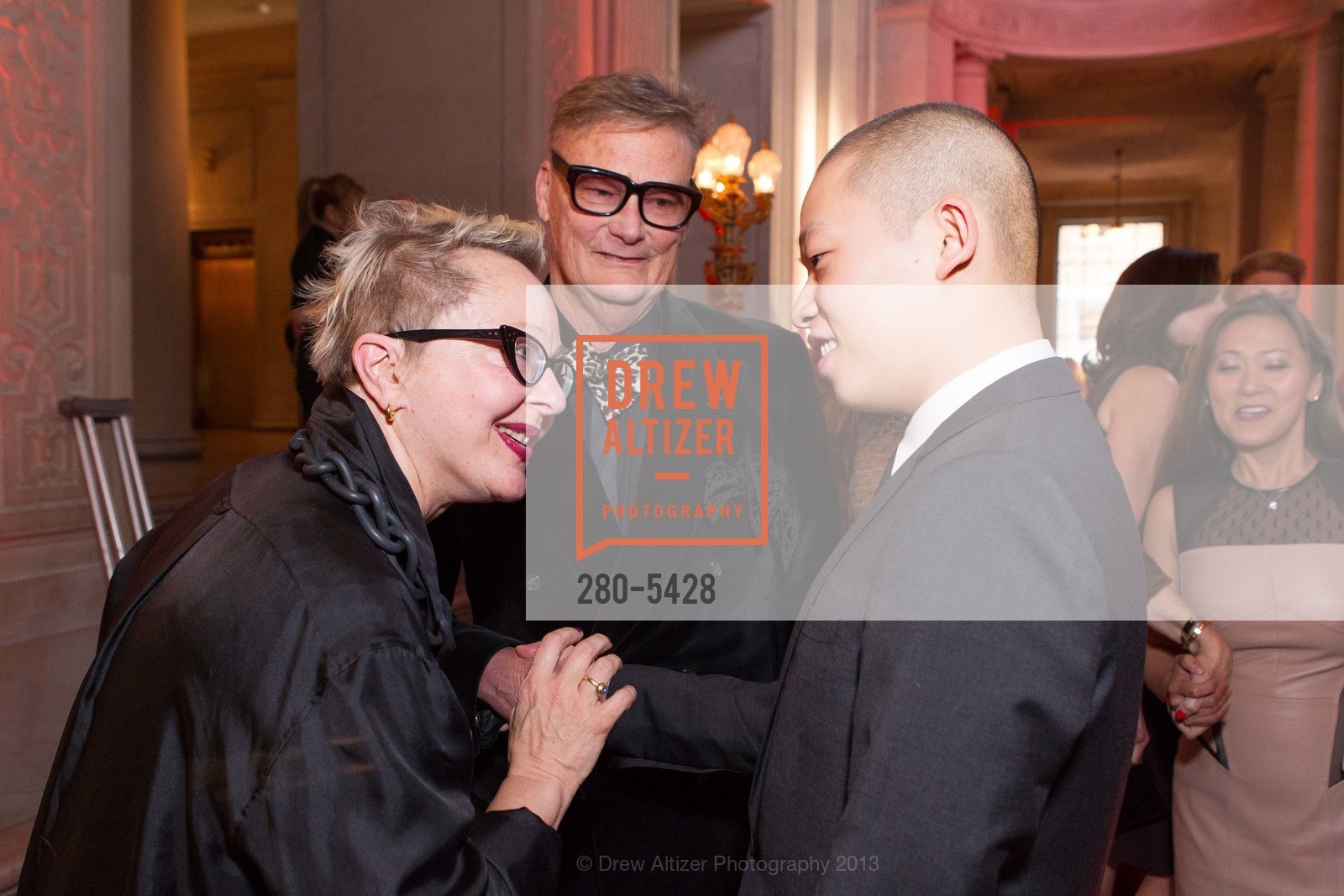 Jeanne Allen, Marc Grant, Jason Wu, SAN FRANCISCO OPERA GUILD & NEIMAN MARCUS Union Square Present The Art of Fashion: Jason Wu, US, March 21st, 2013, Photo #280-5428 Jeanne Allen, Marc Grant, Jason Wu, Photo #280-5428