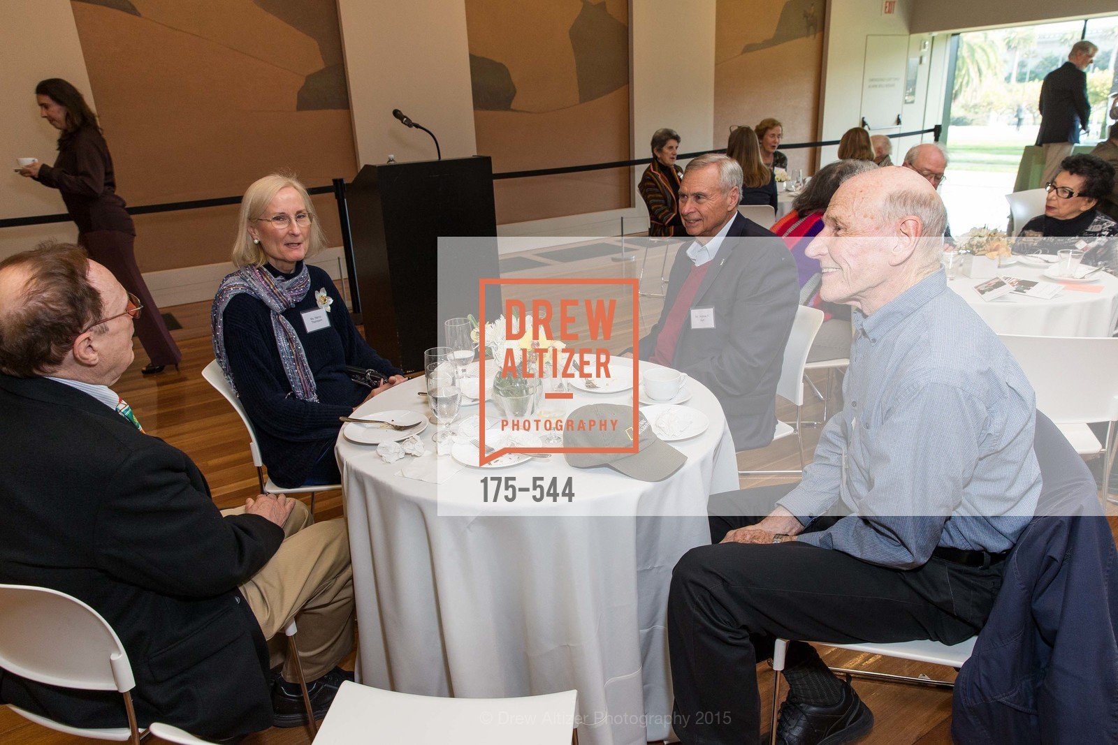 William Eddelman, Nancy Thompson, Andrew Kerr, John McCallister, FAMSF hosts the Legacy Tea Reception, de Young Museum, November 17th, 2015,Drew Altizer, Drew Altizer Photography, full-service agency, private events, San Francisco photographer, photographer california
