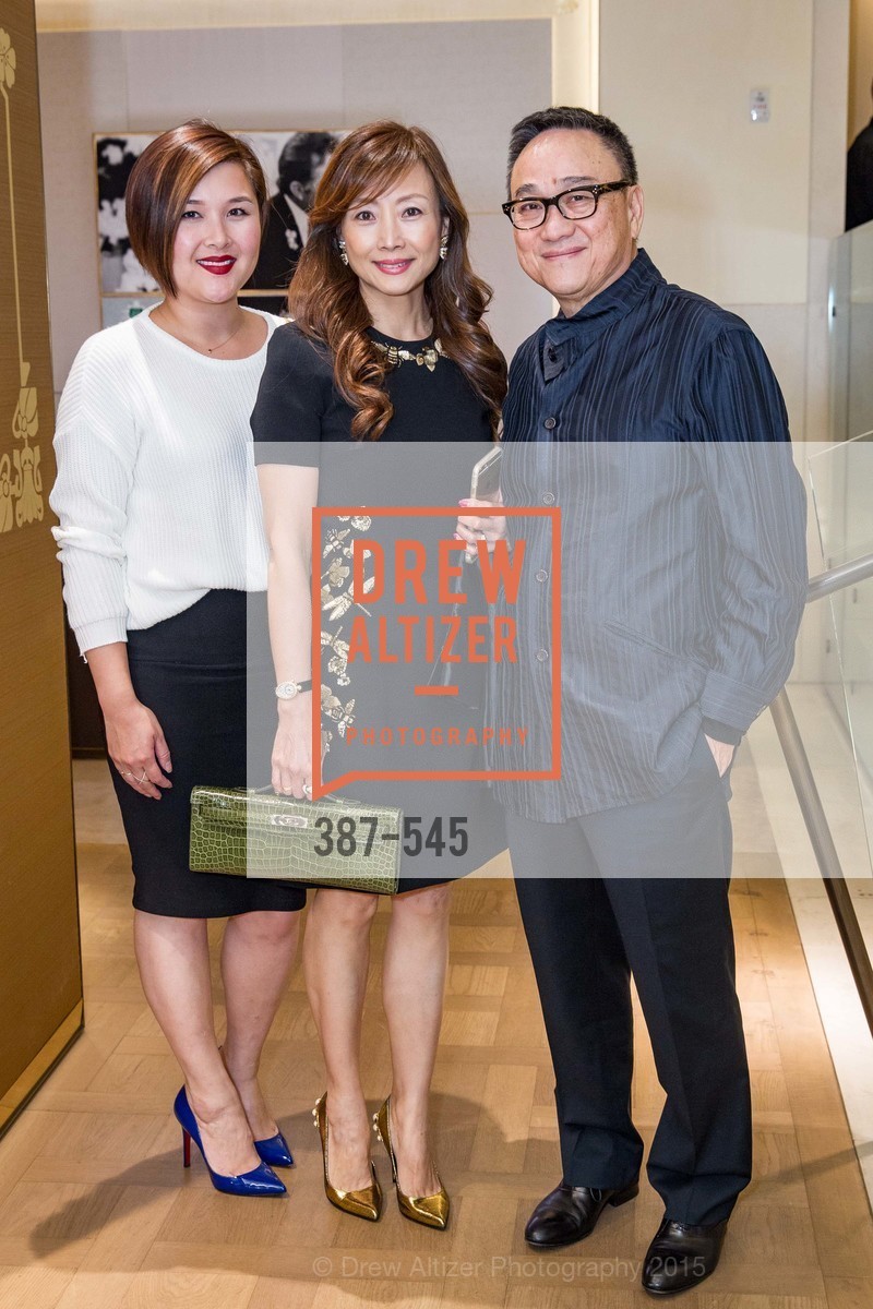 Sharon Li, Janet Yu, Francis Wong, Bulgari Presents B.Cocktail, Bulgari. 200 Stockton Street, November 17th, 2015,Drew Altizer, Drew Altizer Photography, full-service agency, private events, San Francisco photographer, photographer california