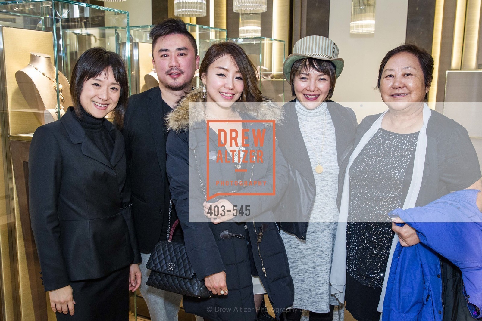 Lina Yin, Billy But, Maki Cheng, Samantha Wu, Bulgari Presents B.Cocktail, Bulgari. 200 Stockton Street, November 17th, 2015, Photo #403-545 Lina Yin, Billy But, Maki Cheng, Samantha Wu, Photo #403-545