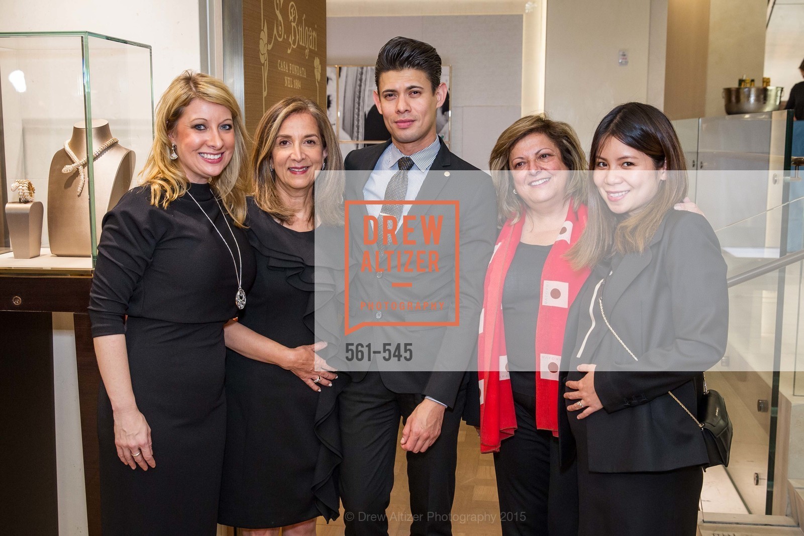 Jennifer Mancuso, Alvaro Ibara, Laura Albini, Hoi Lam, Bulgari Presents B.Cocktail, Bulgari. 200 Stockton Street, November 17th, 2015,Drew Altizer, Drew Altizer Photography, full-service agency, private events, San Francisco photographer, photographer california