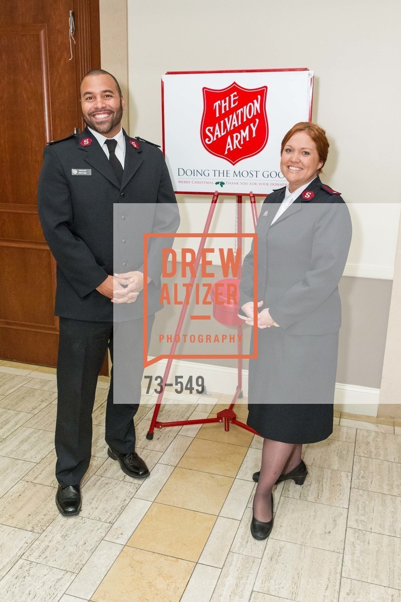 Lt. Dustin Rowe, Lt. Caroline Rowe, The Salvation Army's 12th Annual Holiday Luncheon Kettle Kickoff, The Bently Reserve. 301 Battery St, November 18th, 2015,Drew Altizer, Drew Altizer Photography, full-service agency, private events, San Francisco photographer, photographer california