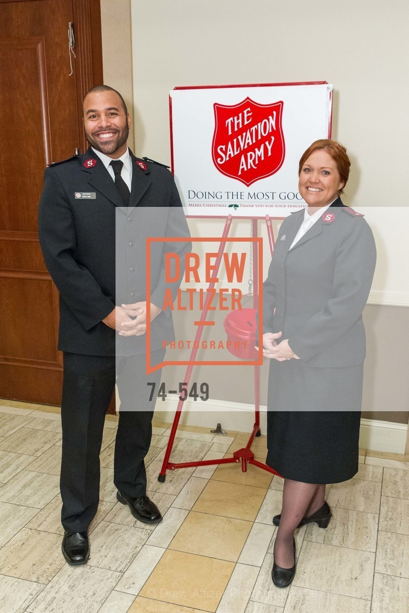 Lt. Dustin Rowe, Lt. Caroline Rowe, The Salvation Army's 12th Annual Holiday Luncheon Kettle Kickoff, The Bently Reserve. 301 Battery St, November 18th, 2015,Drew Altizer, Drew Altizer Photography, full-service agency, private events, San Francisco photographer, photographer california
