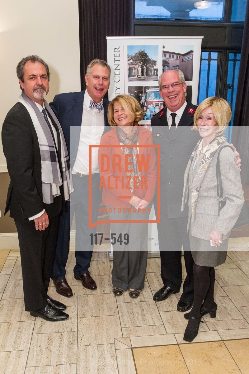 Bernard St. Croix, Ernst Bauer, Mary Beth Warman, Lt. Col. Tim Foley, Donna Treadwell, The Salvation Army's 12th Annual Holiday Luncheon Kettle Kickoff, The Bently Reserve. 301 Battery St, November 18th, 2015,Drew Altizer, Drew Altizer Photography, full-service agency, private events, San Francisco photographer, photographer california