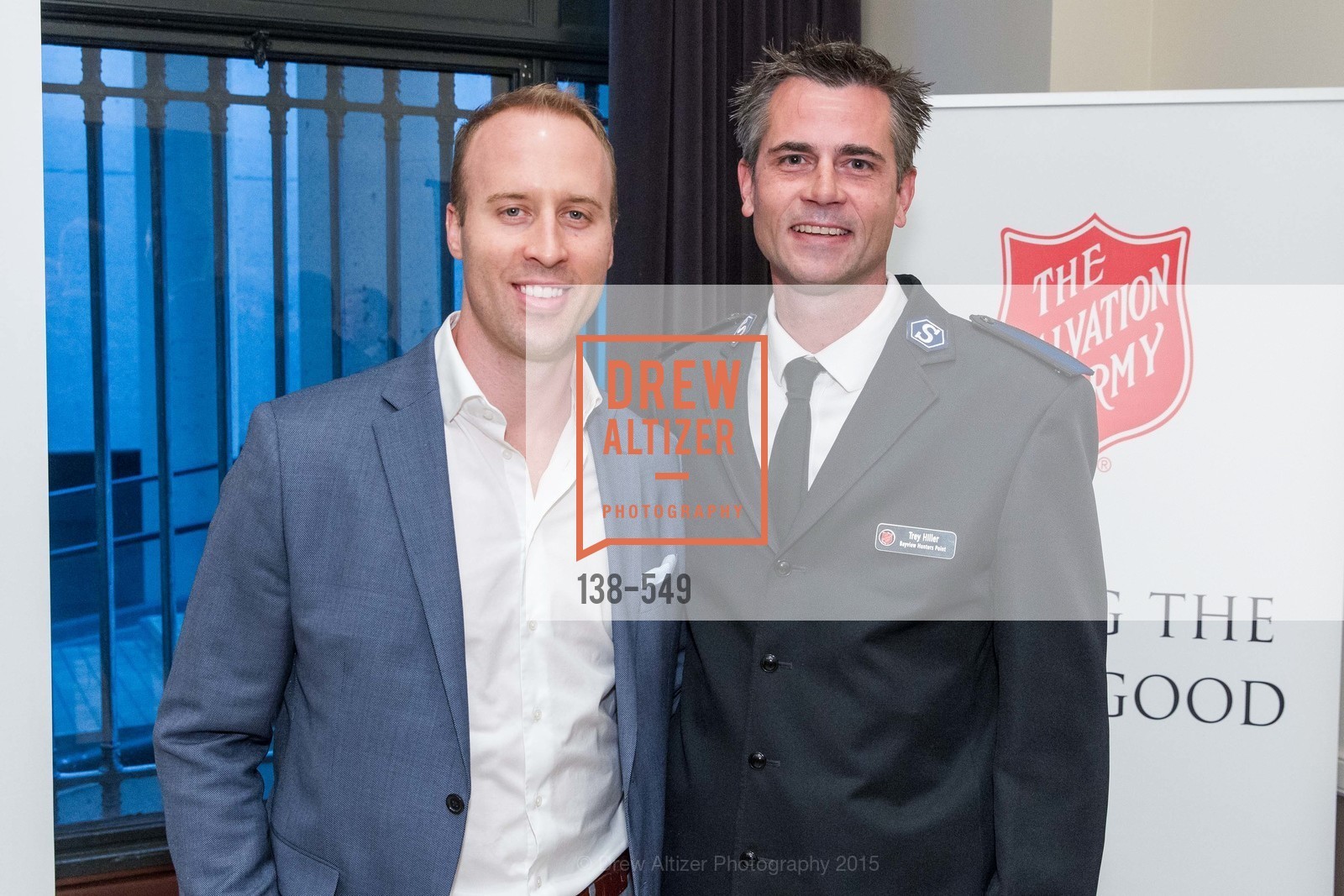 Tyler Brasfield, Trey Hiller, The Salvation Army's 12th Annual Holiday Luncheon Kettle Kickoff, The Bently Reserve. 301 Battery St, November 18th, 2015,Drew Altizer, Drew Altizer Photography, full-service agency, private events, San Francisco photographer, photographer california