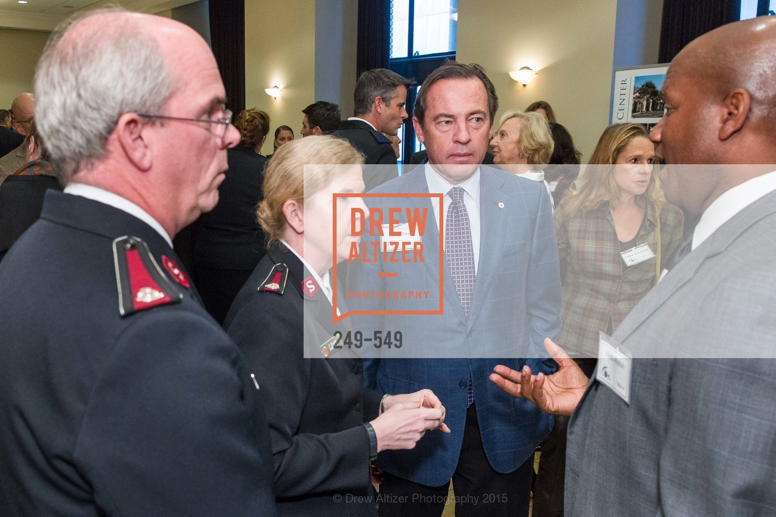 Lt. Col. Tim Foley, Lt. Col Cindy Foley, Mark Best, The Salvation Army's 12th Annual Holiday Luncheon Kettle Kickoff, The Bently Reserve. 301 Battery St, November 18th, 2015