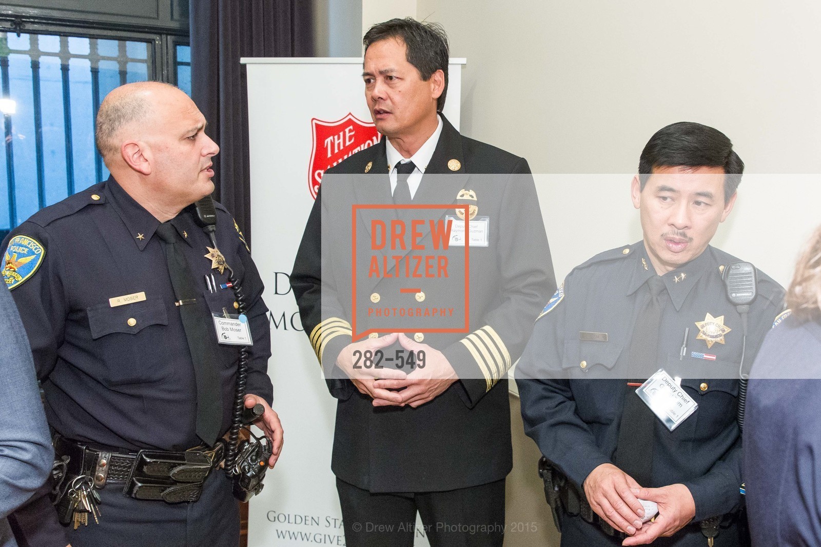 Bob Moser, Raymond Guzman, Garret Tom, The Salvation Army's 12th Annual Holiday Luncheon Kettle Kickoff, The Bently Reserve. 301 Battery St, November 18th, 2015,Drew Altizer, Drew Altizer Photography, full-service agency, private events, San Francisco photographer, photographer california