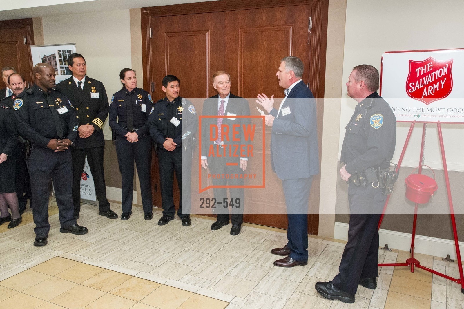 Mikail Ali, Raymond Guzman, Ann Mannix, Garret Tom, Frank Jordan, Ernst Bauer, Mike Redmond, The Salvation Army's 12th Annual Holiday Luncheon Kettle Kickoff, The Bently Reserve. 301 Battery St, November 18th, 2015,Drew Altizer, Drew Altizer Photography, full-service agency, private events, San Francisco photographer, photographer california