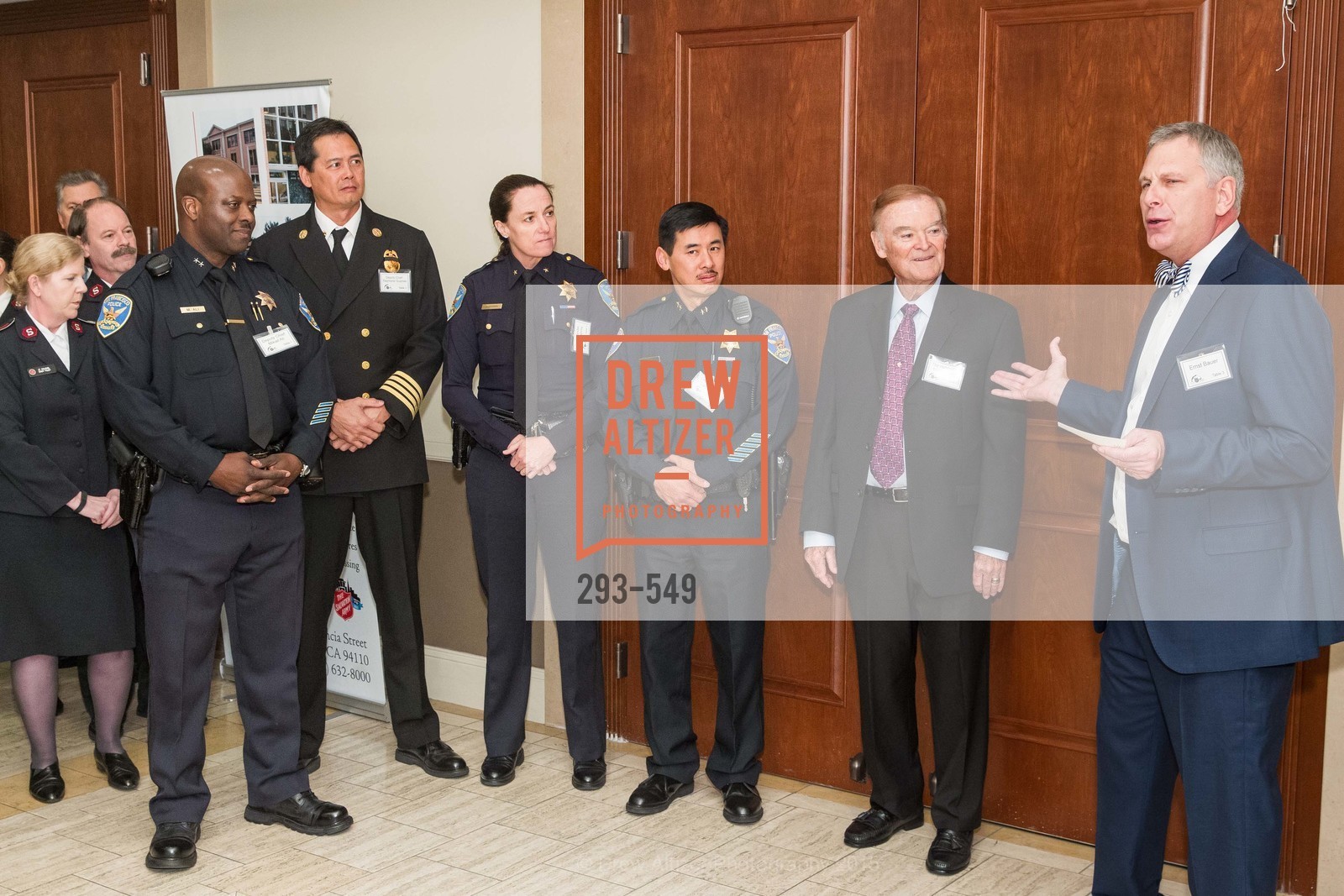 Mikail Ali, Raymond Guzman, Ann Mannix, Garret Tom, Frank Jordan, Ernst Bauer, The Salvation Army's 12th Annual Holiday Luncheon Kettle Kickoff, The Bently Reserve. 301 Battery St, November 18th, 2015