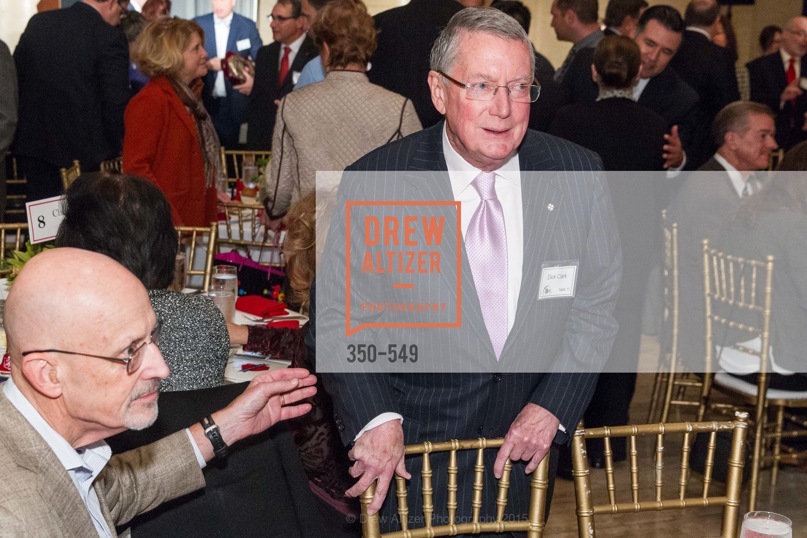 Dick Clark, The Salvation Army's 12th Annual Holiday Luncheon Kettle Kickoff, The Bently Reserve. 301 Battery St, November 18th, 2015,Drew Altizer, Drew Altizer Photography, full-service agency, private events, San Francisco photographer, photographer california