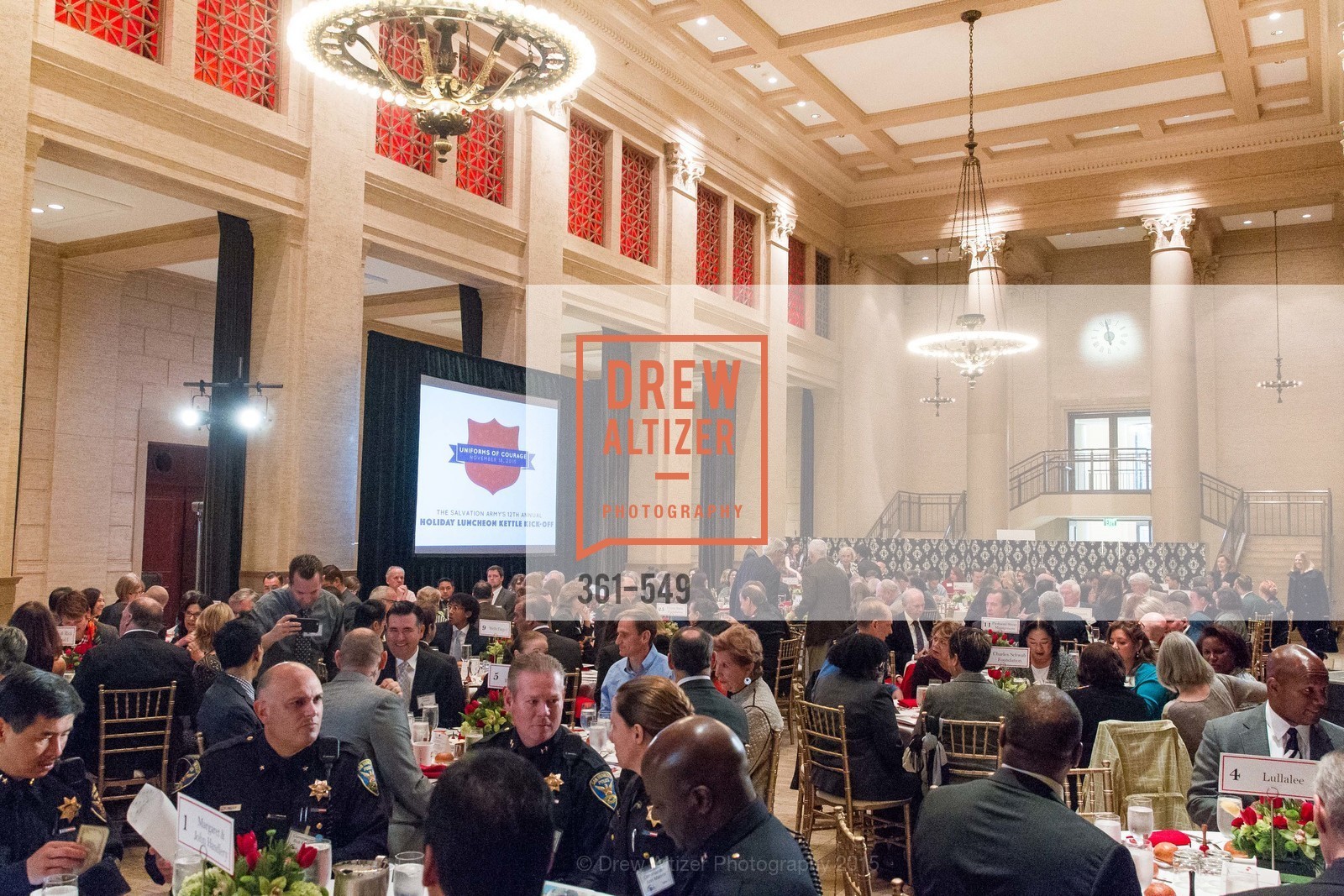 Atmosphere, The Salvation Army's 12th Annual Holiday Luncheon Kettle Kickoff, The Bently Reserve. 301 Battery St, November 18th, 2015,Drew Altizer, Drew Altizer Photography, full-service agency, private events, San Francisco photographer, photographer california