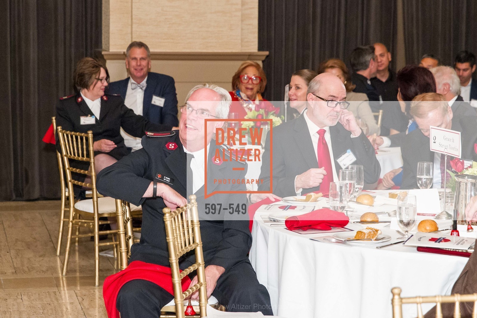 Lt. Col. Tim Foley, Richard Harris, The Salvation Army's 12th Annual Holiday Luncheon Kettle Kickoff, The Bently Reserve. 301 Battery St, November 18th, 2015,Drew Altizer, Drew Altizer Photography, full-service agency, private events, San Francisco photographer, photographer california