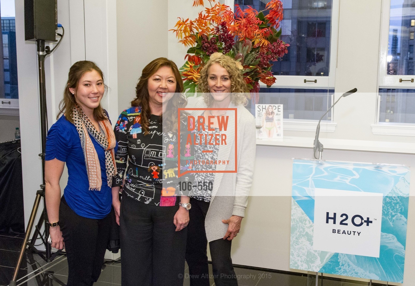 Keeley Nakamoto, Joy Chen, Elizabeth Branagh, H2O+ World Headquarters Opening: A New Beauty for the Bay, 111 Sutter St. 111 Sutter Street, 22nd Floor, November 18th, 2015,Drew Altizer, Drew Altizer Photography, full-service agency, private events, San Francisco photographer, photographer california