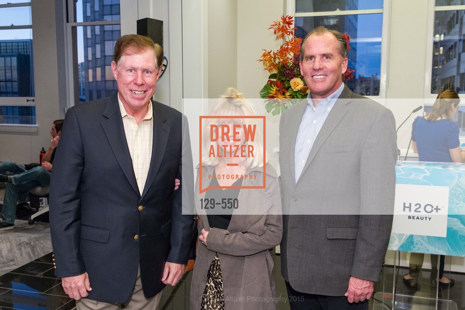 Brian Fitzpatrick, Kathy Fitzpatrick, Greg Torchiana, H2O+ World Headquarters Opening: A New Beauty for the Bay, 111 Sutter St. 111 Sutter Street, 22nd Floor, November 18th, 2015, Photo #129-550 Brian Fitzpatrick, Kathy Fitzpatrick, Greg Torchiana, Photo #129-550