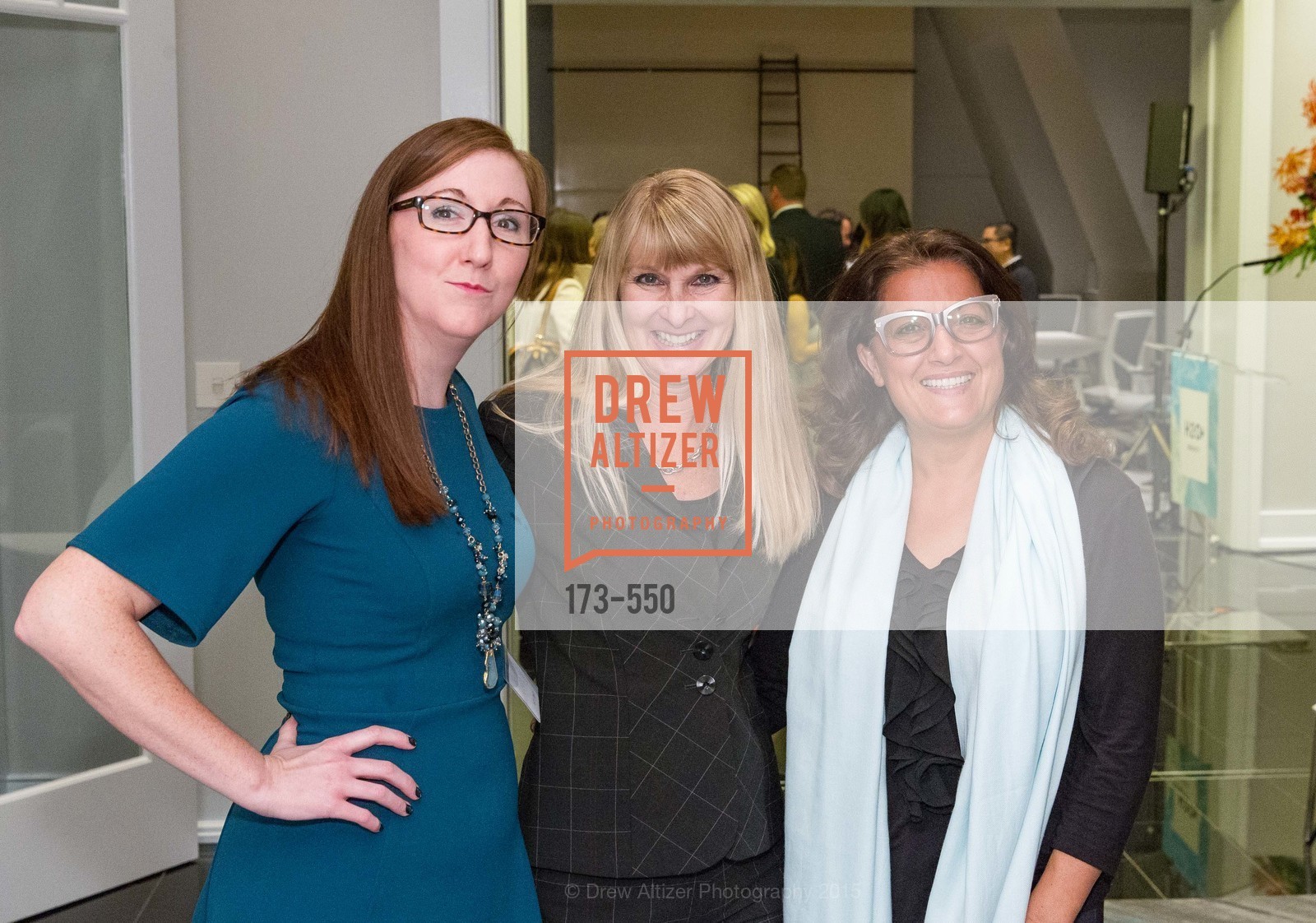 Joy Campbell, Kim Simons, Zahra Sultani, H2O+ World Headquarters Opening: A New Beauty for the Bay, 111 Sutter St. 111 Sutter Street, 22nd Floor, November 18th, 2015, Photo #173-550 Joy Campbell, Kim Simons, Zahra Sultani, Photo #173-550